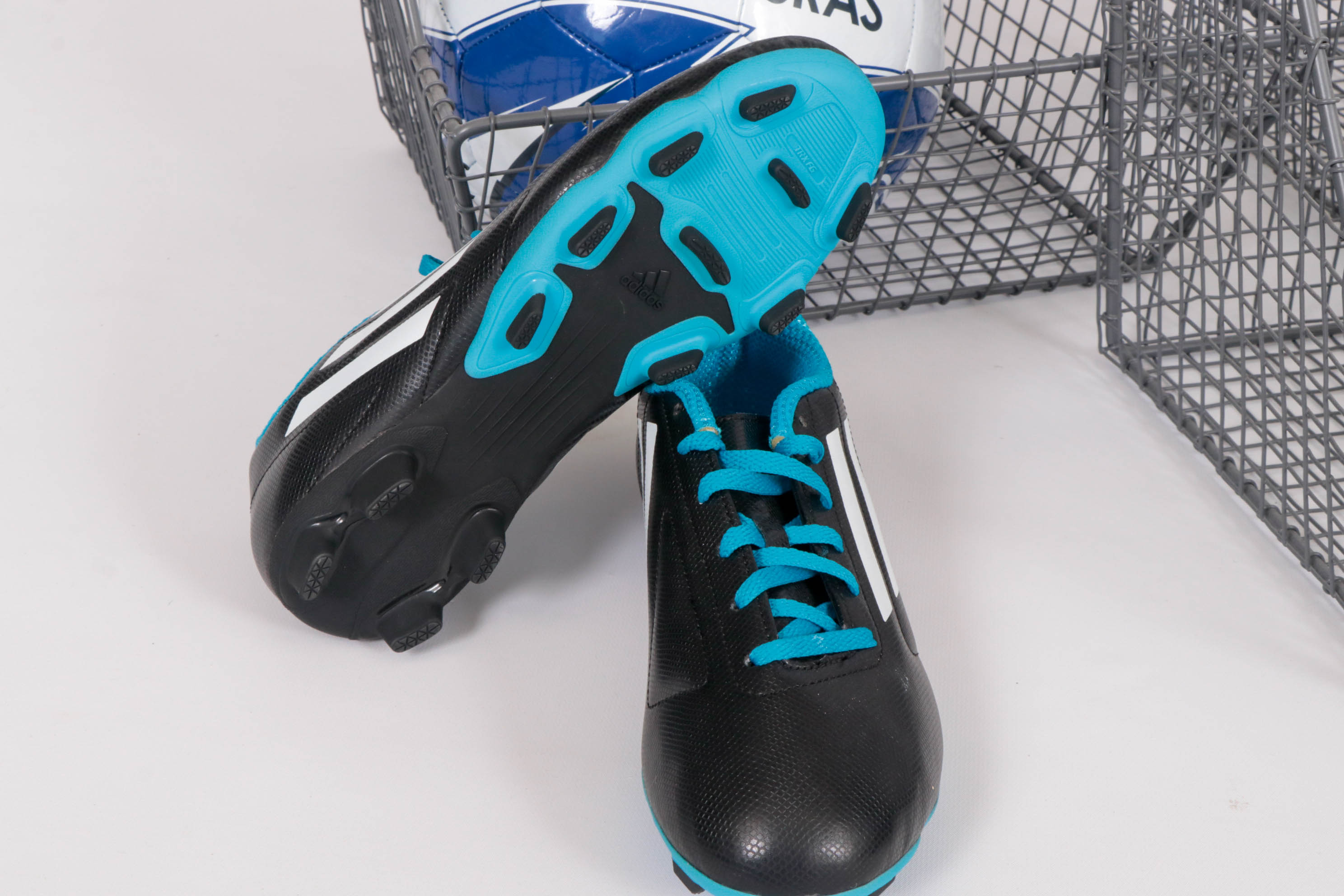 Under Armour Vinyl Backpack, Mesh Wall Baskets and Soccer Equipment