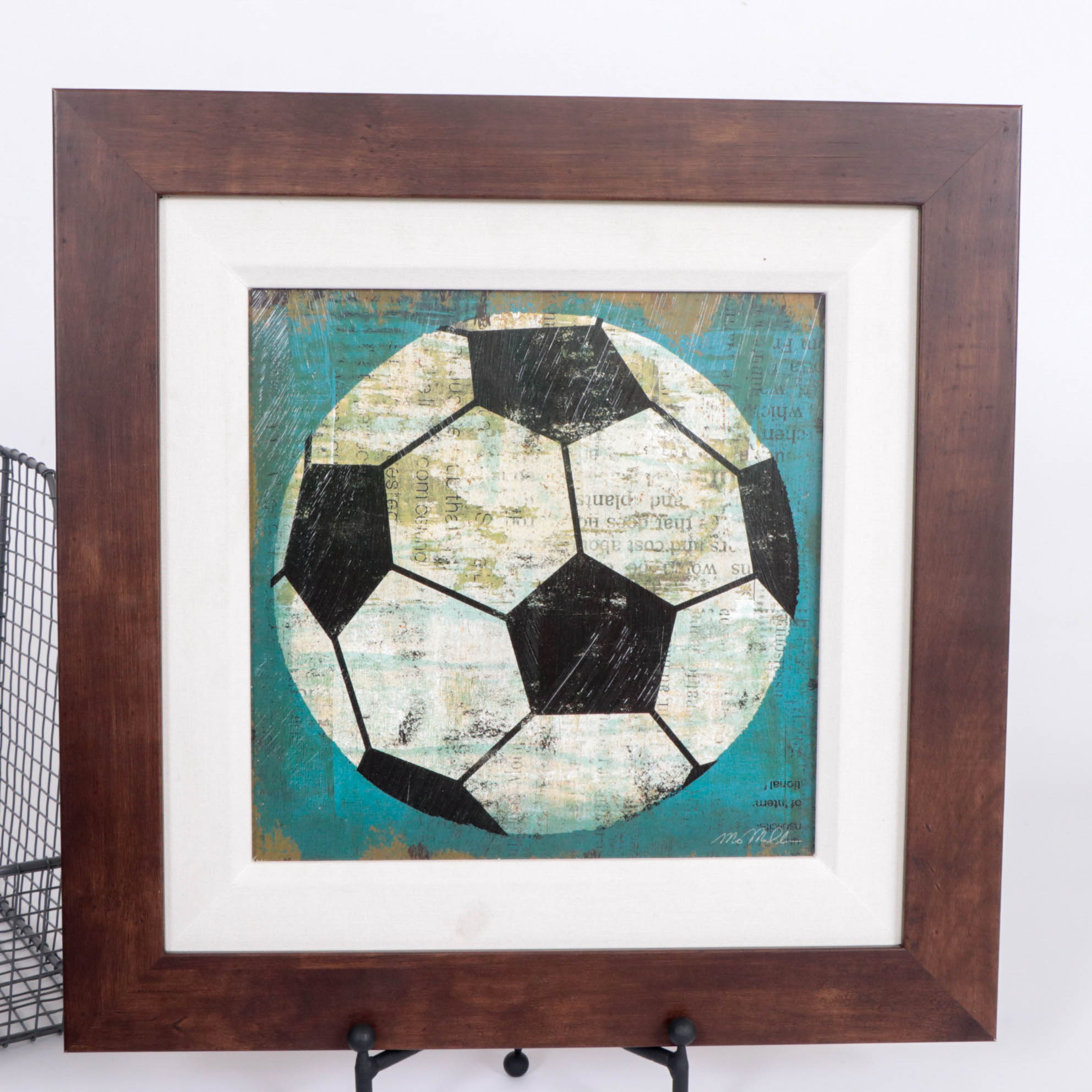 Under Armour Vinyl Backpack, Mesh Wall Baskets and Soccer Equipment