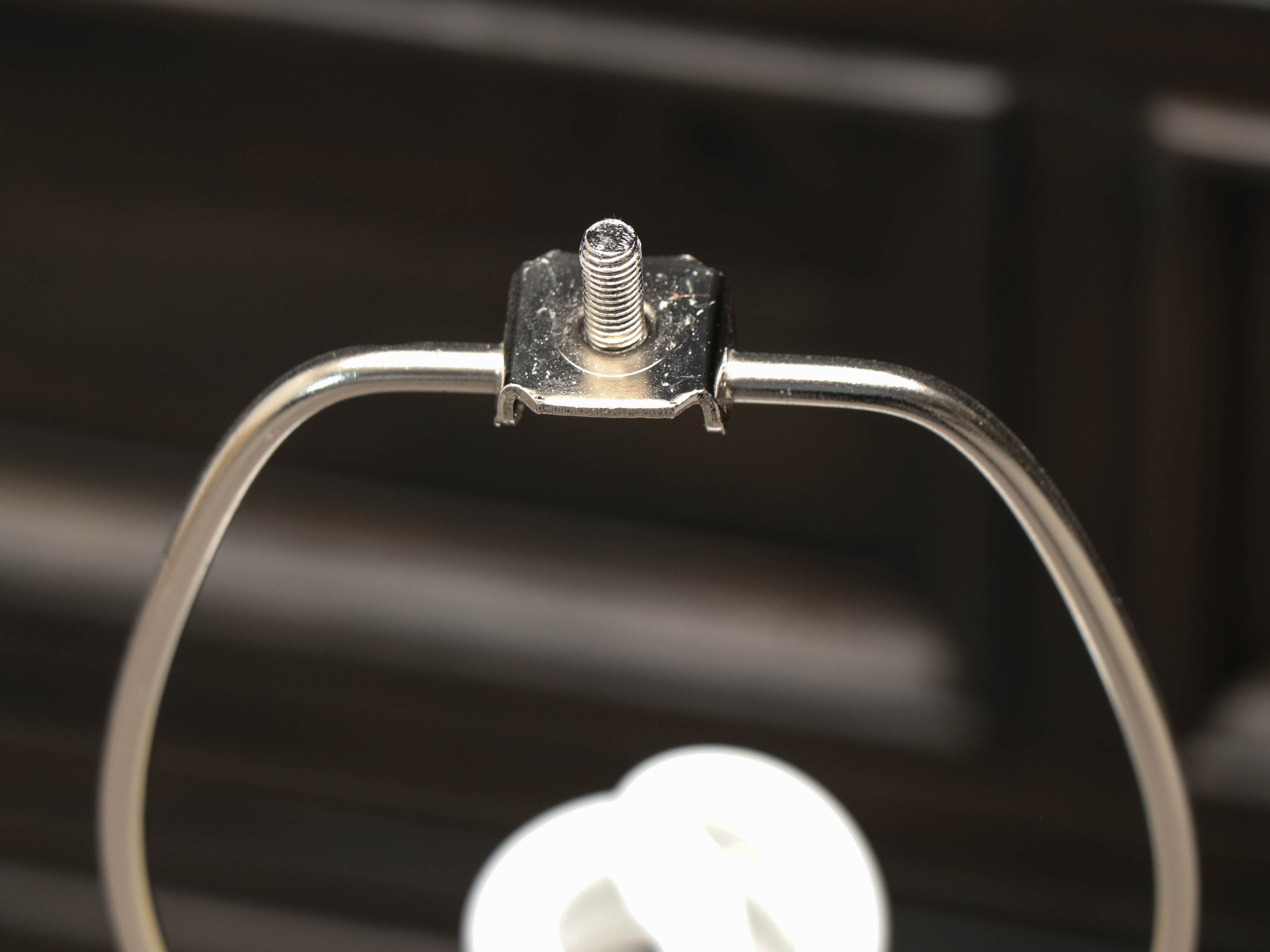 Mercury Glass Style Teardrop Table Lamps with Fabric Shades