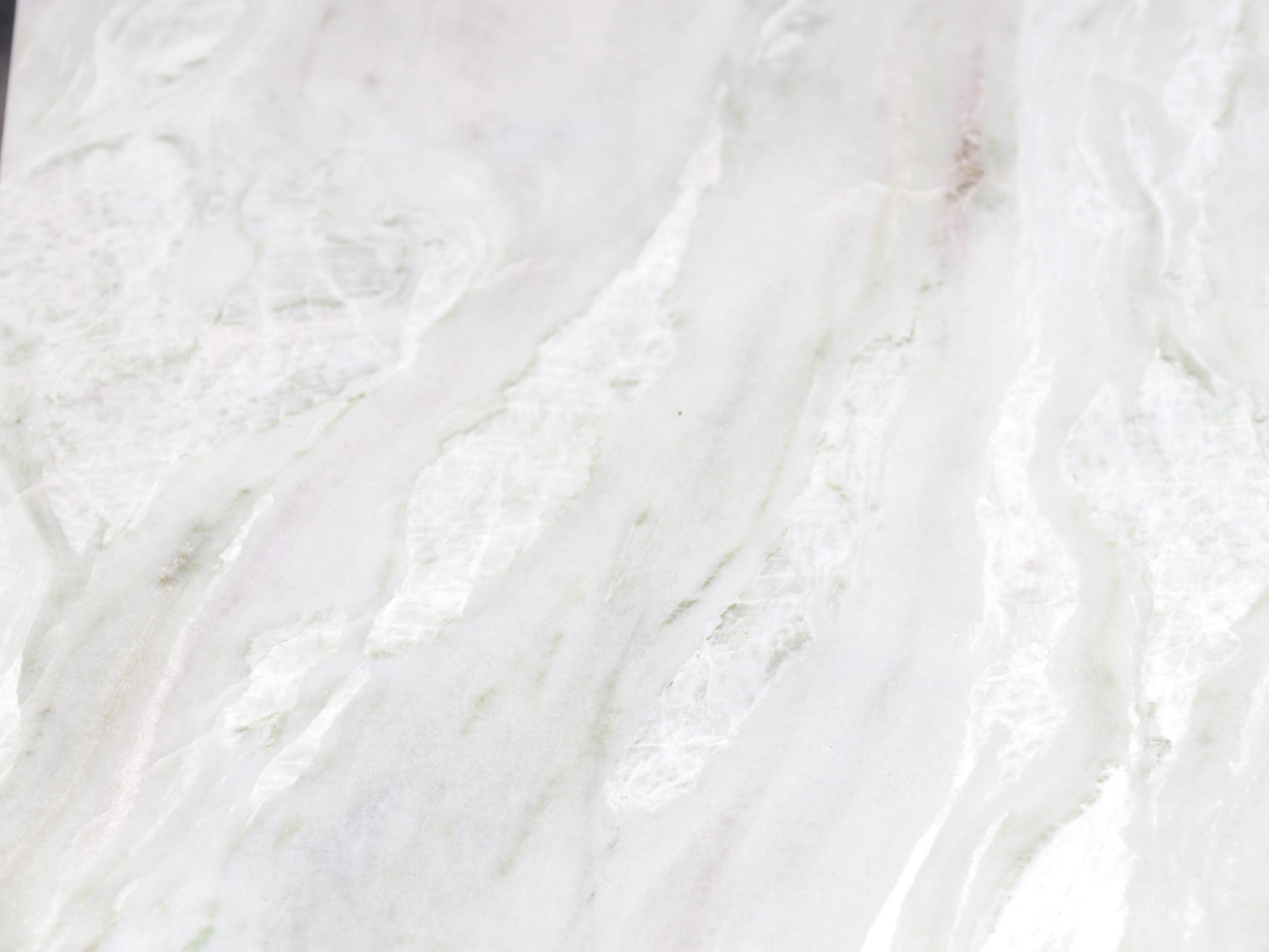 Modern White Marble Coffee Table on Distressed Metal Base