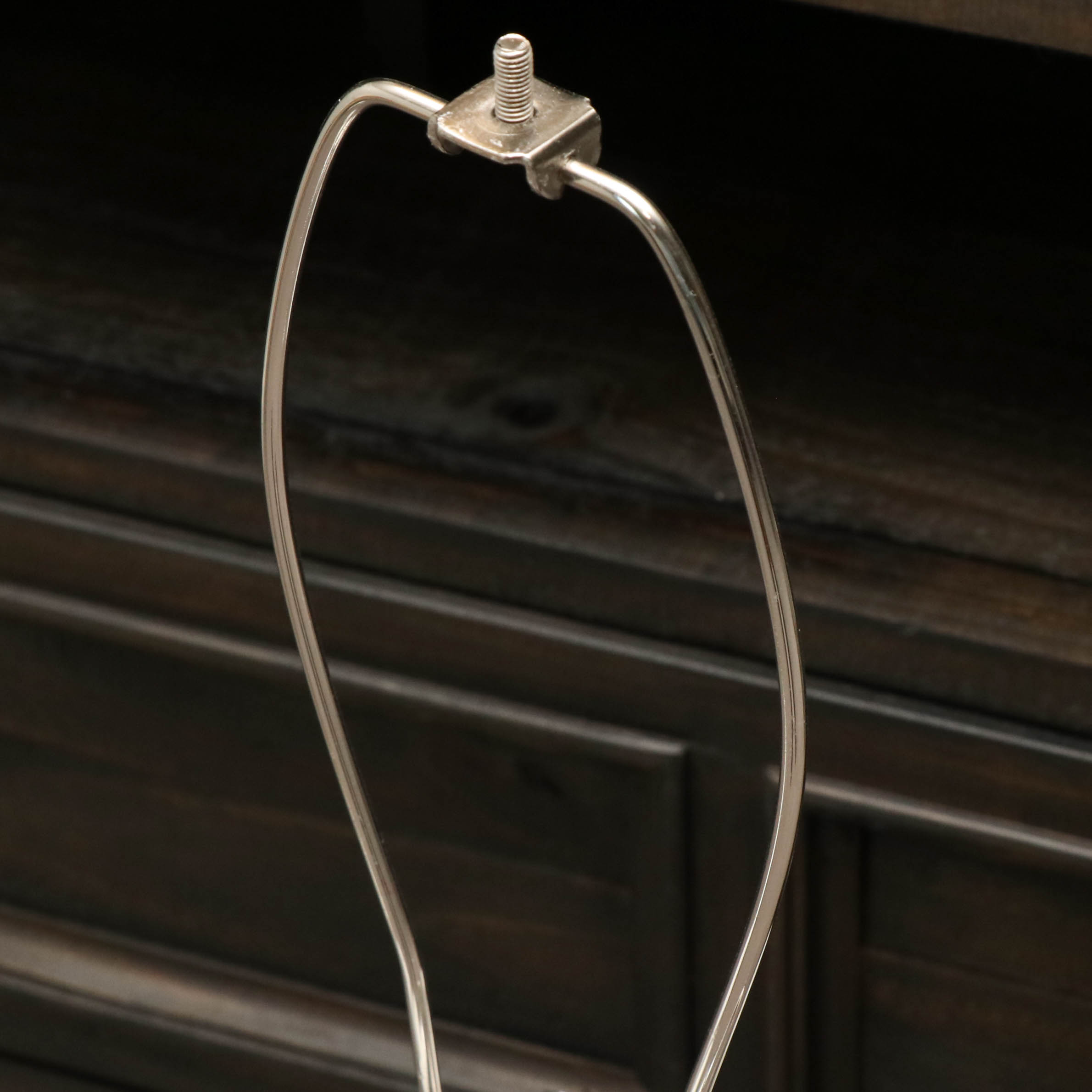 Satin Painted Gourd Table Lamps with Fabric Drum Shades