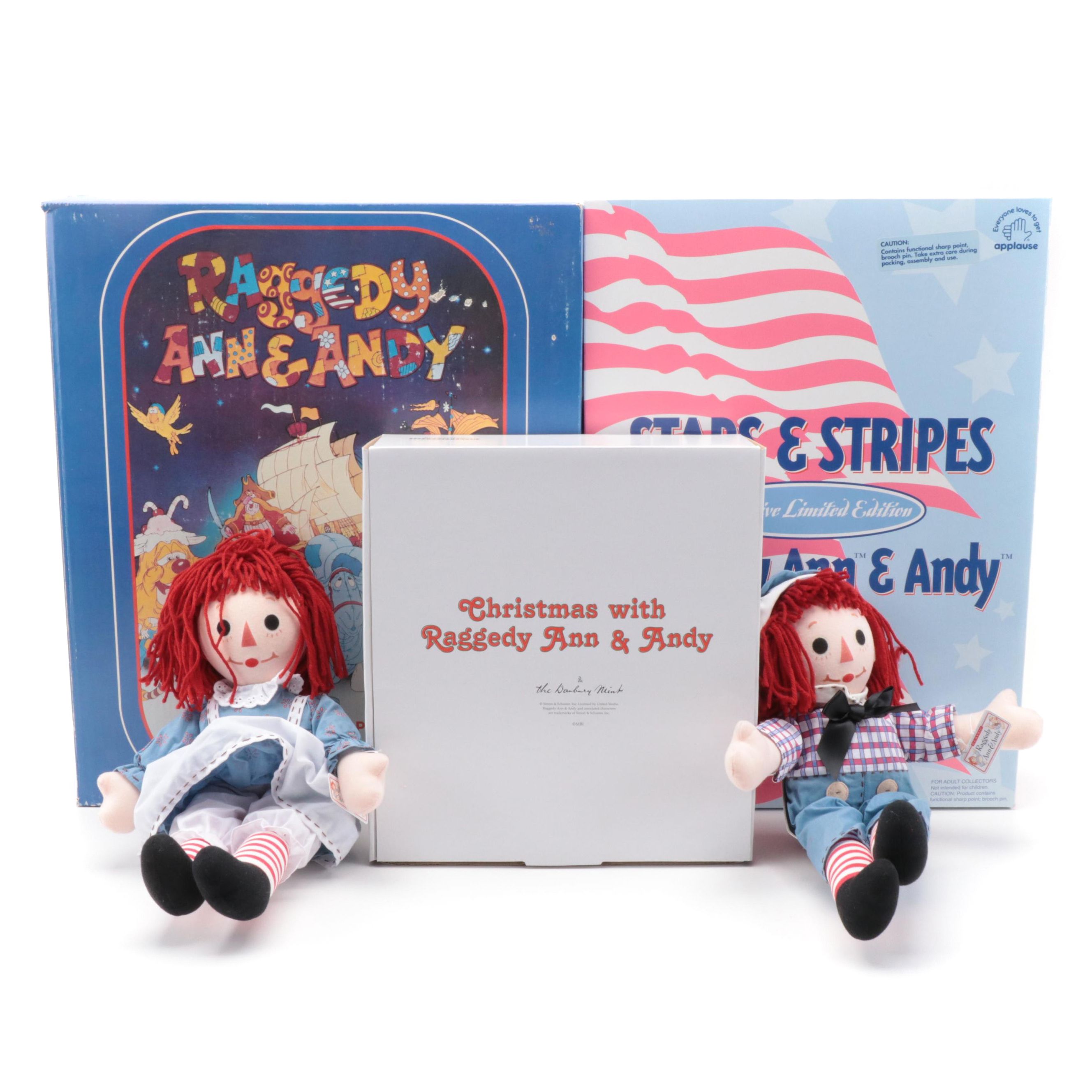 The Danbury Mint "Christmas with Raggedy Ann & Andy" Dolls and More