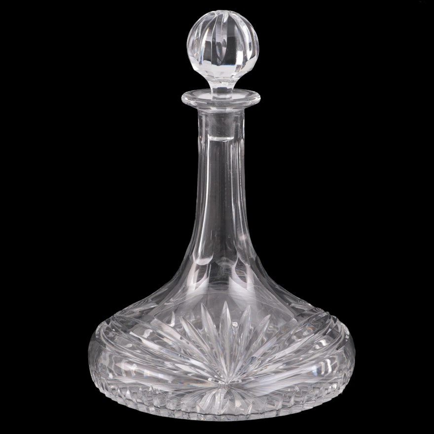 Marquis by Waterford "Calais" Crystal Ships Decanter, Late 20th Century