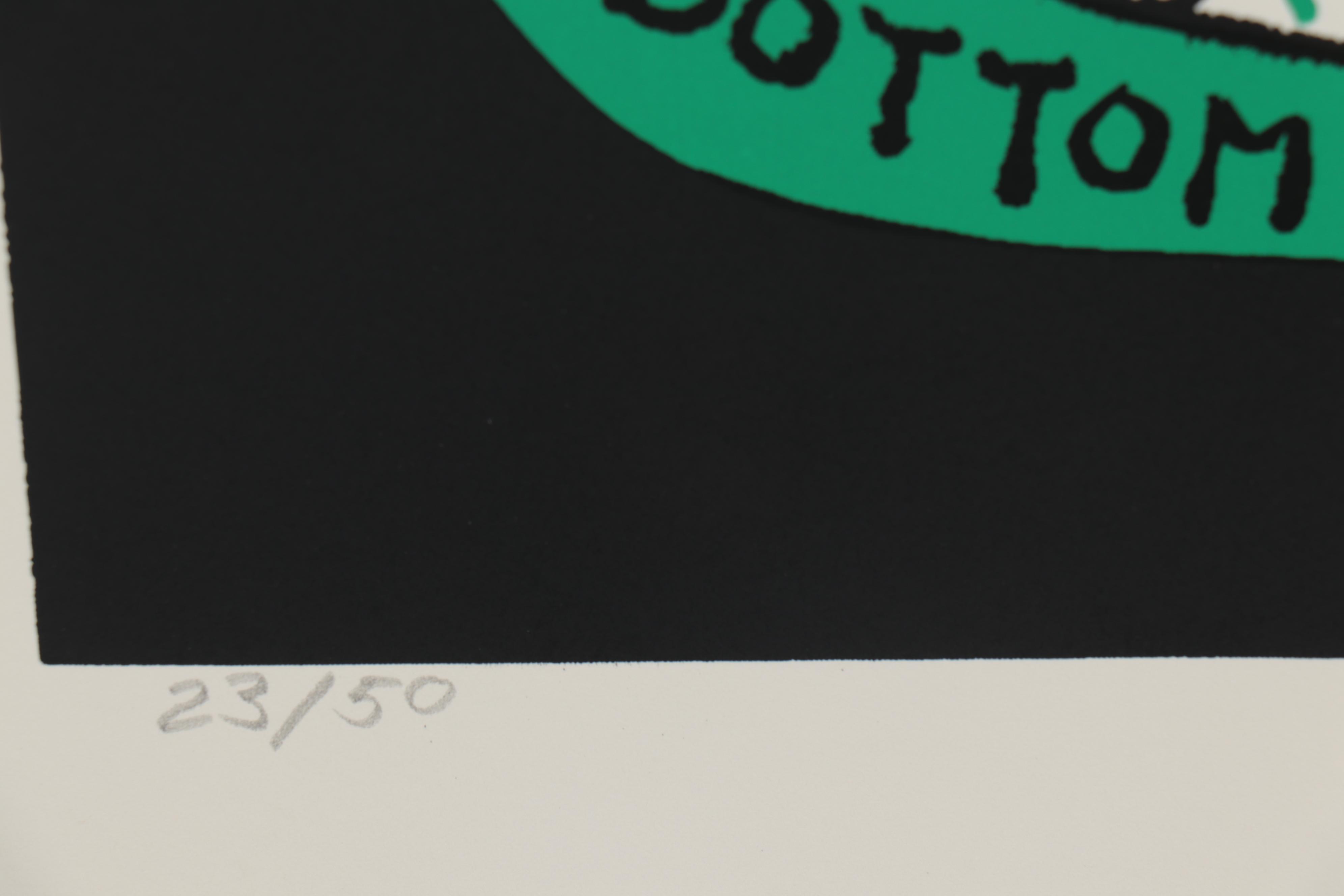 Howard Finster Serigraph of Coca-Cola Bottle, Late 20th Century