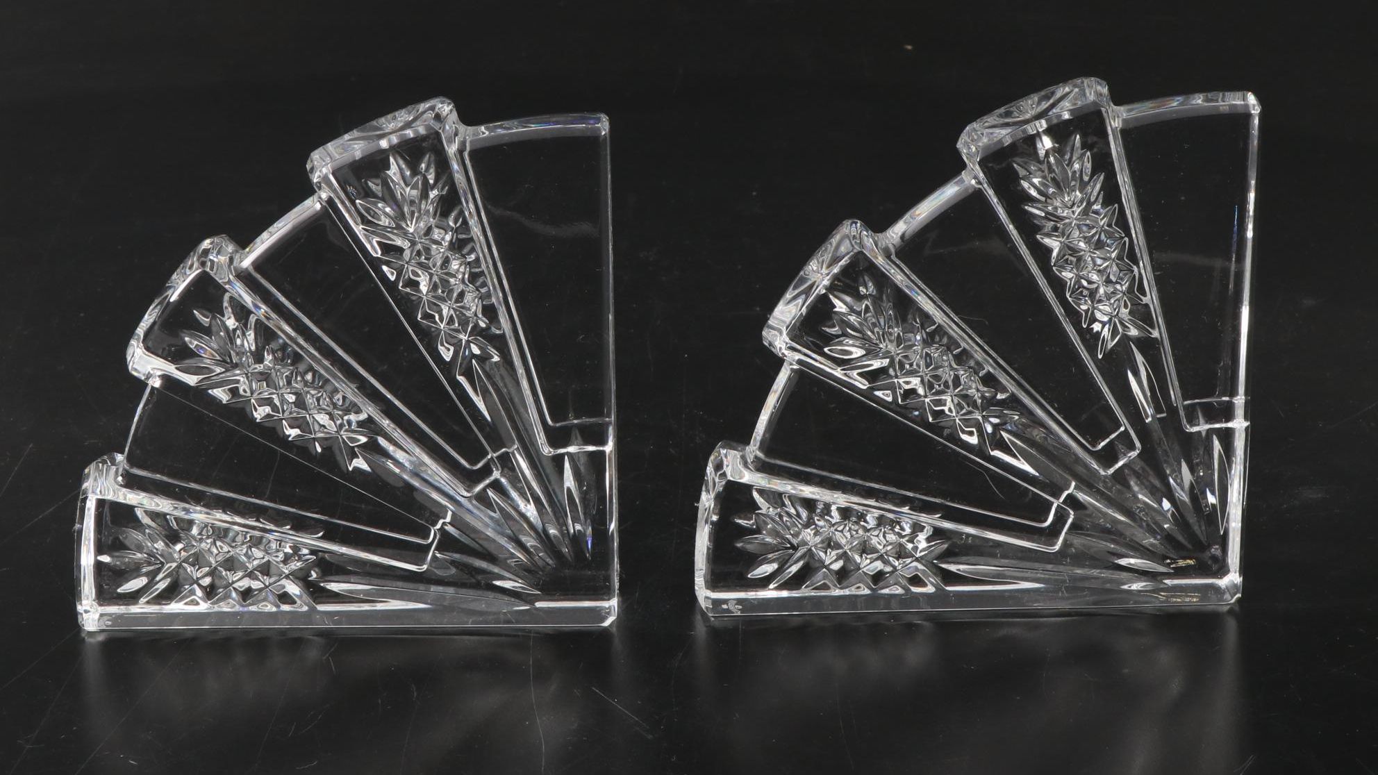 Waterford Crystal Dorset Fan Bookends