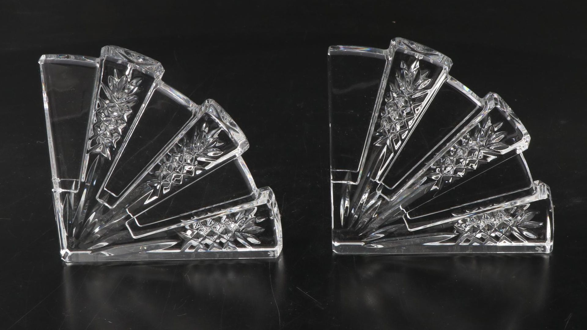 Waterford Crystal Dorset Fan Bookends