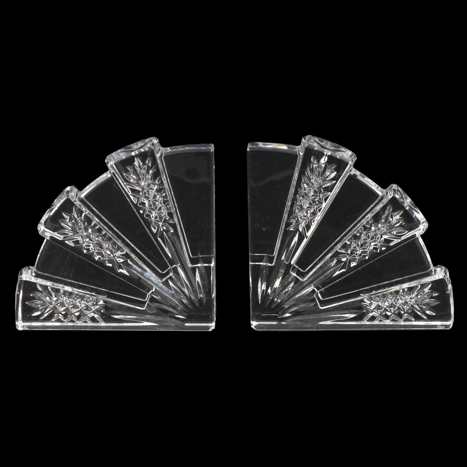 Waterford Crystal Dorset Fan Bookends