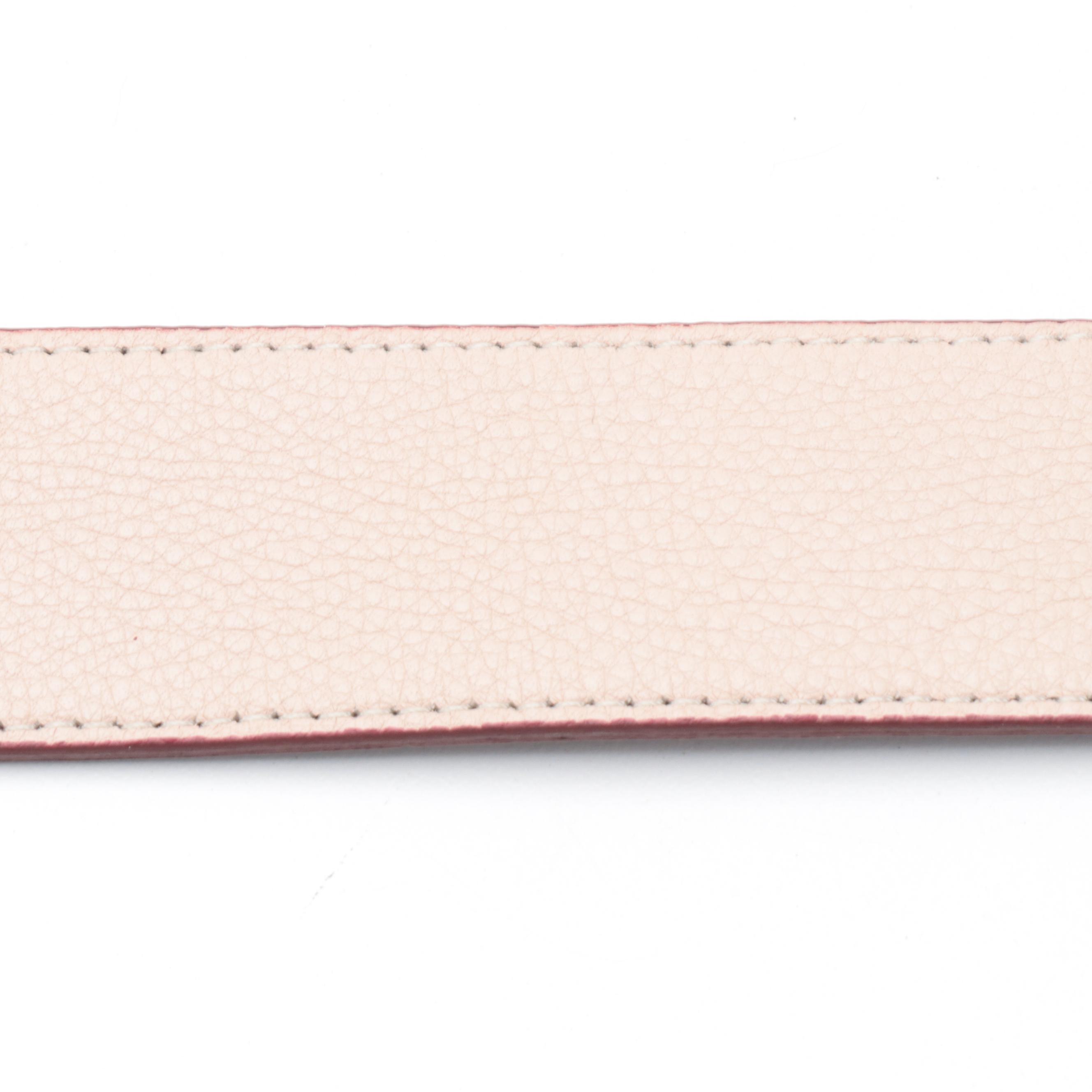 Tory Burch Burgundy and Black Leather Belts