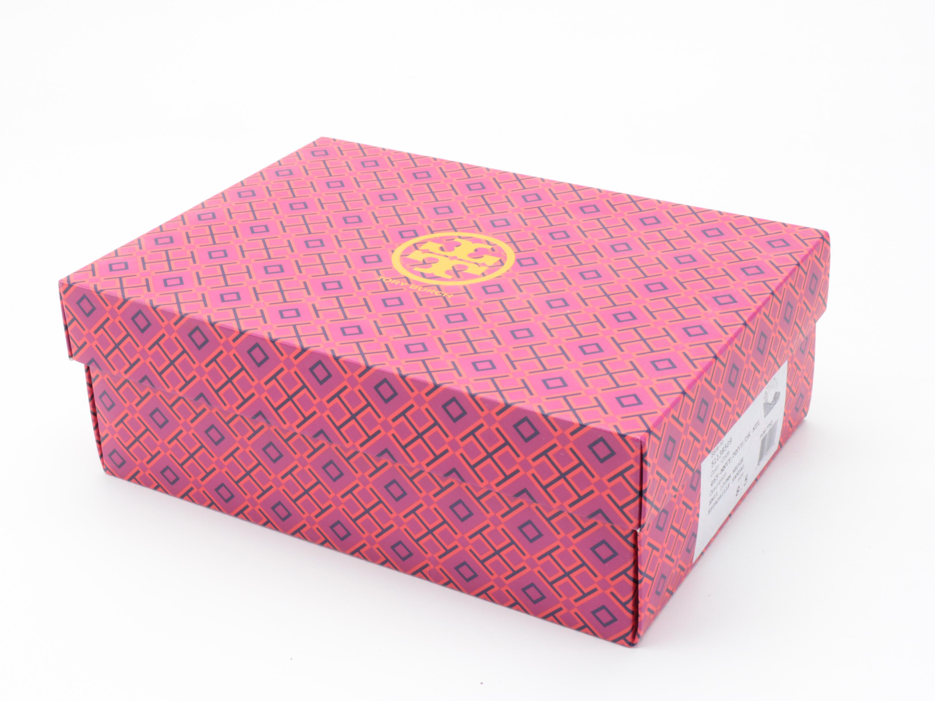 Tory Burch Miller Black Leather Sandals and Emil Espadrille Wedge Sandals