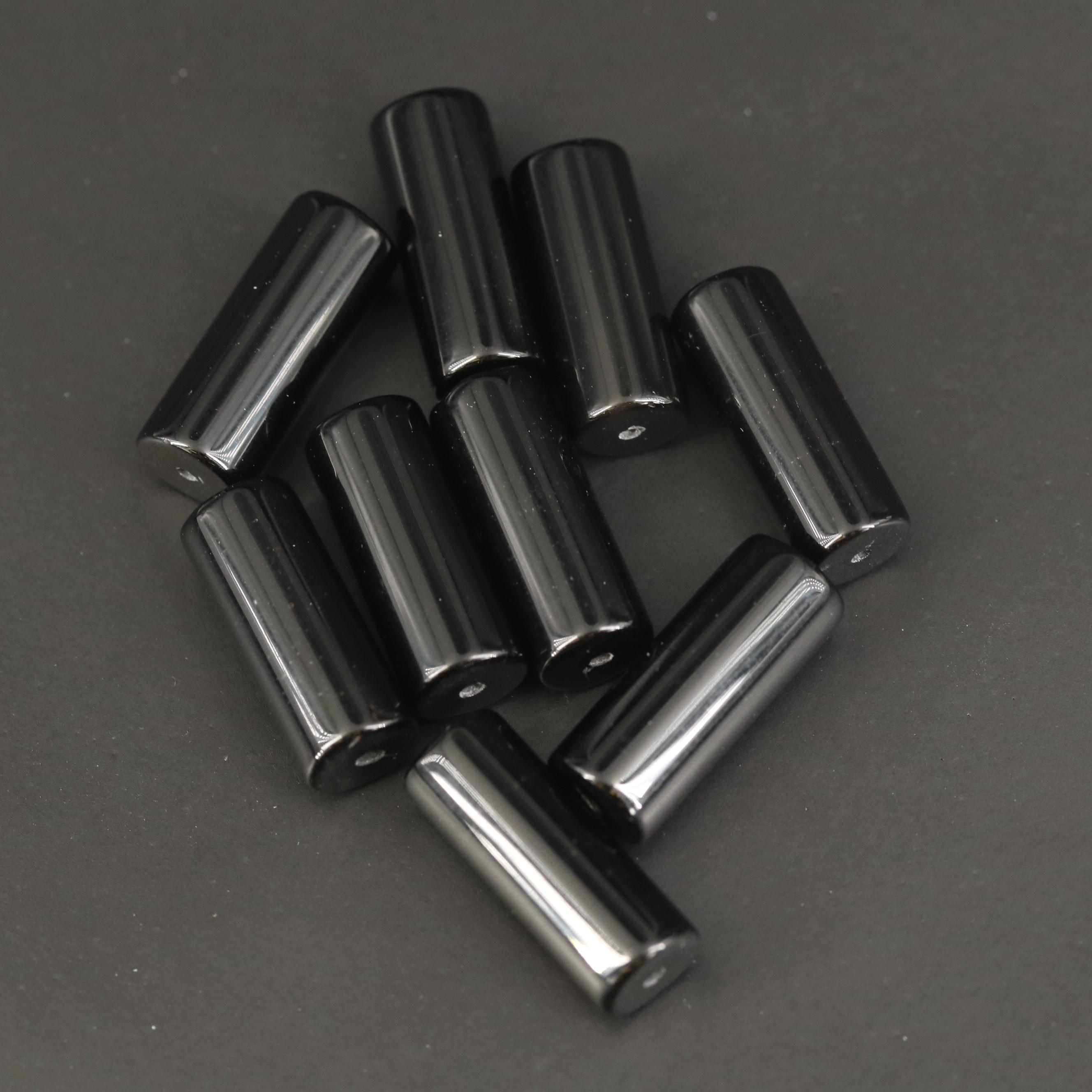 Loose Black Onyx and Glass