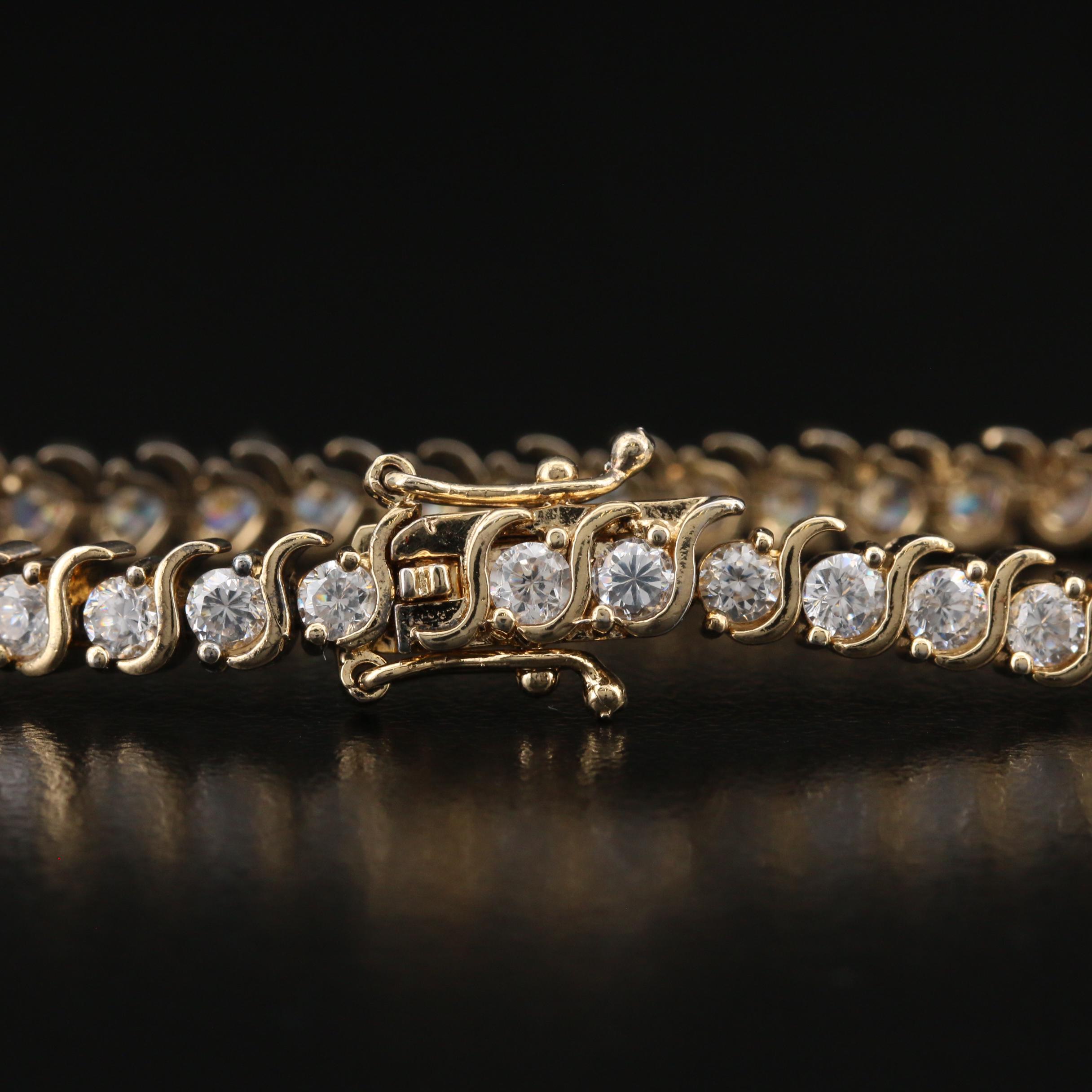 Sterling Silver Gemstone Line Bracelets Including Topaz