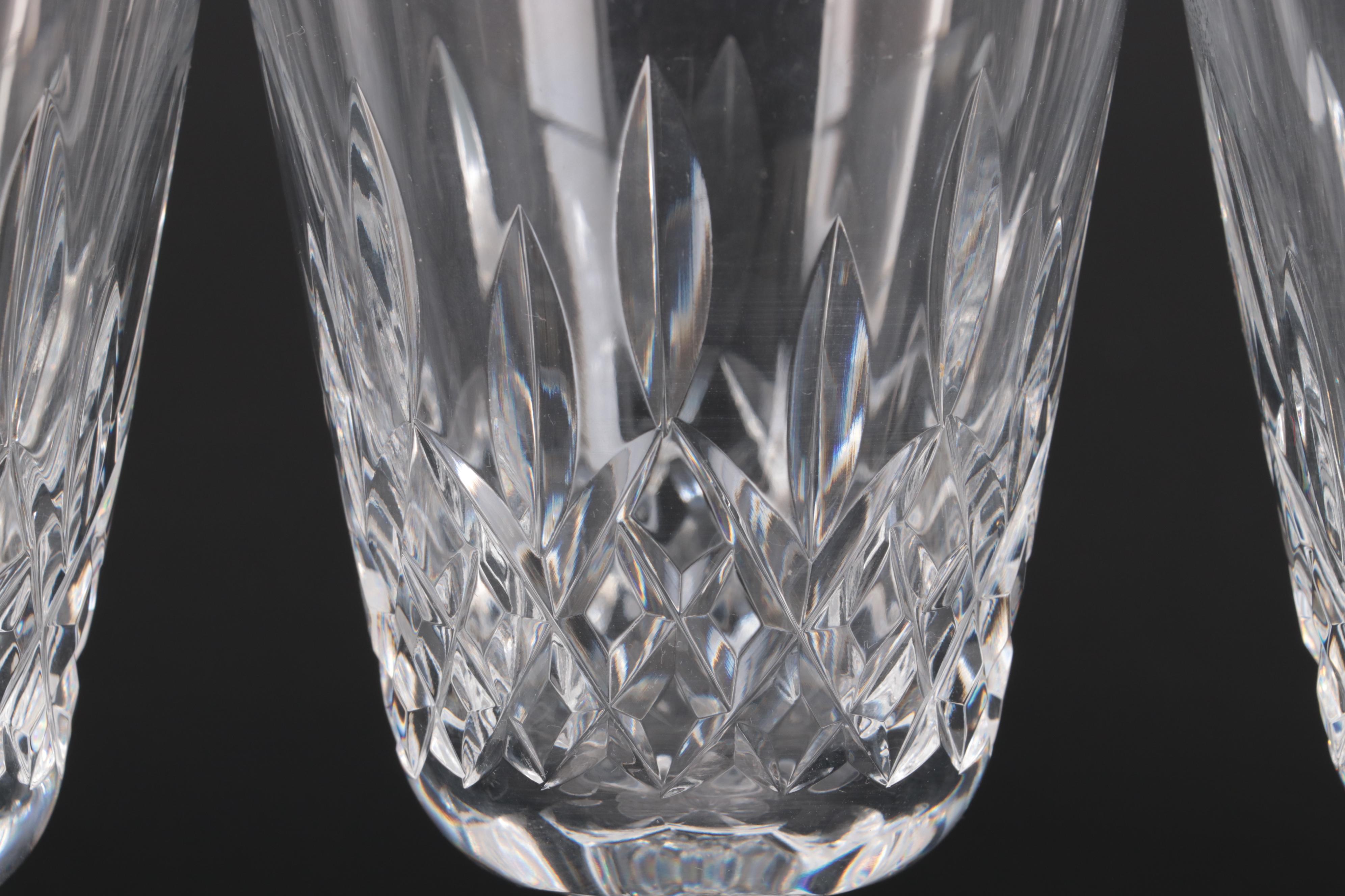 Waterford "Lismore" Crystal Water Goblets