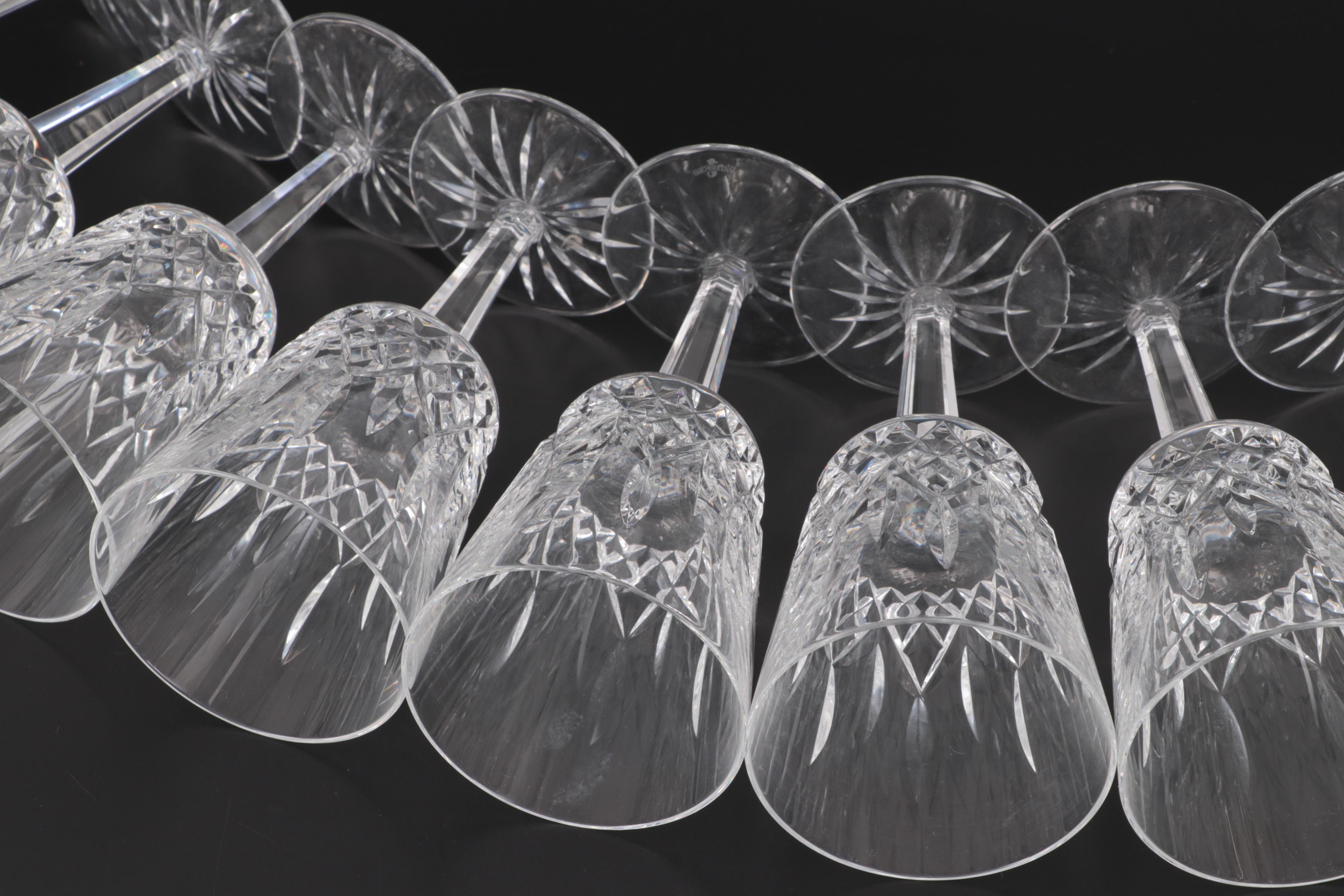 Waterford "Lismore" Crystal Water Goblets