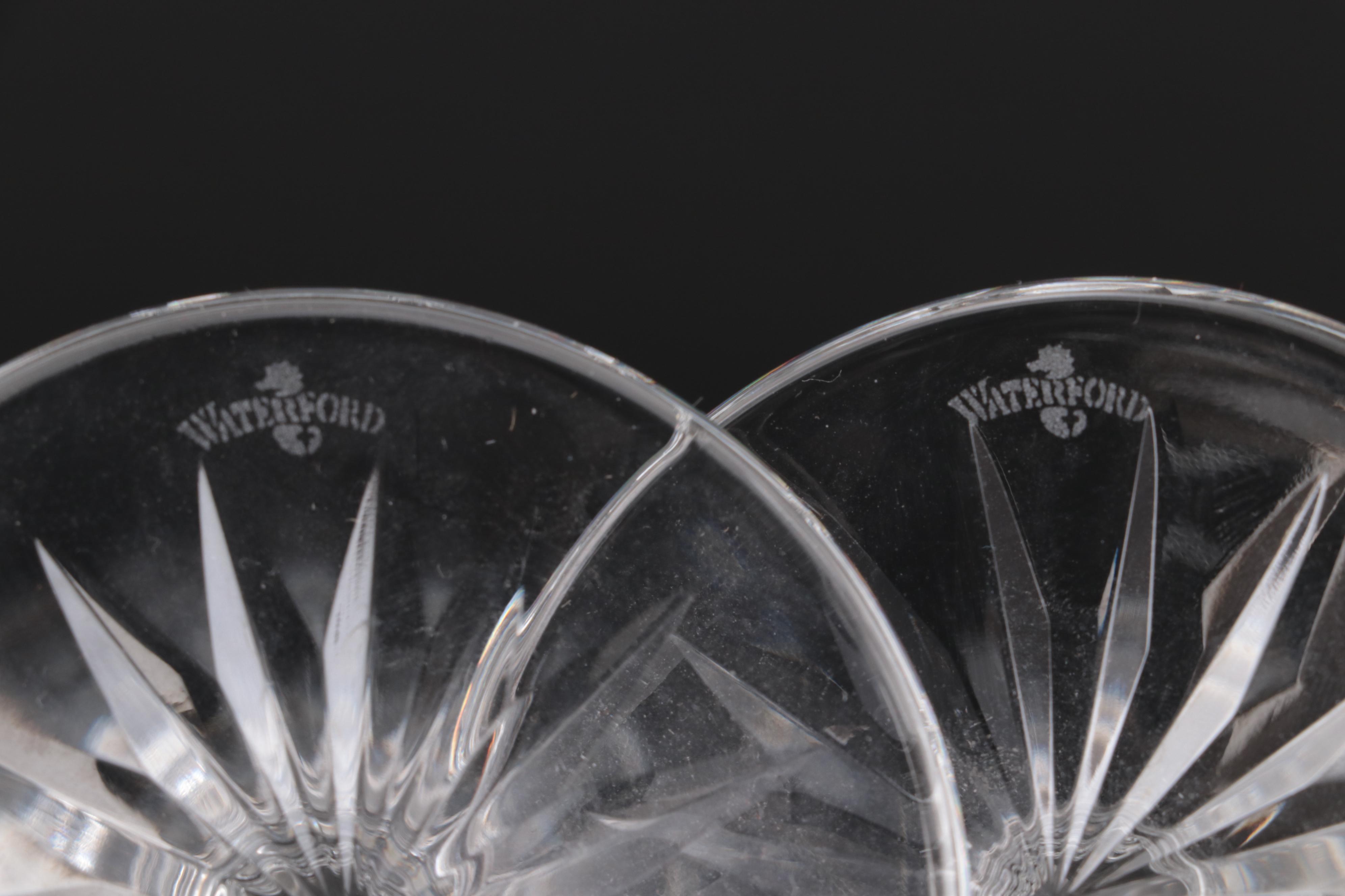 Waterford "Lismore" Crystal Water Goblets