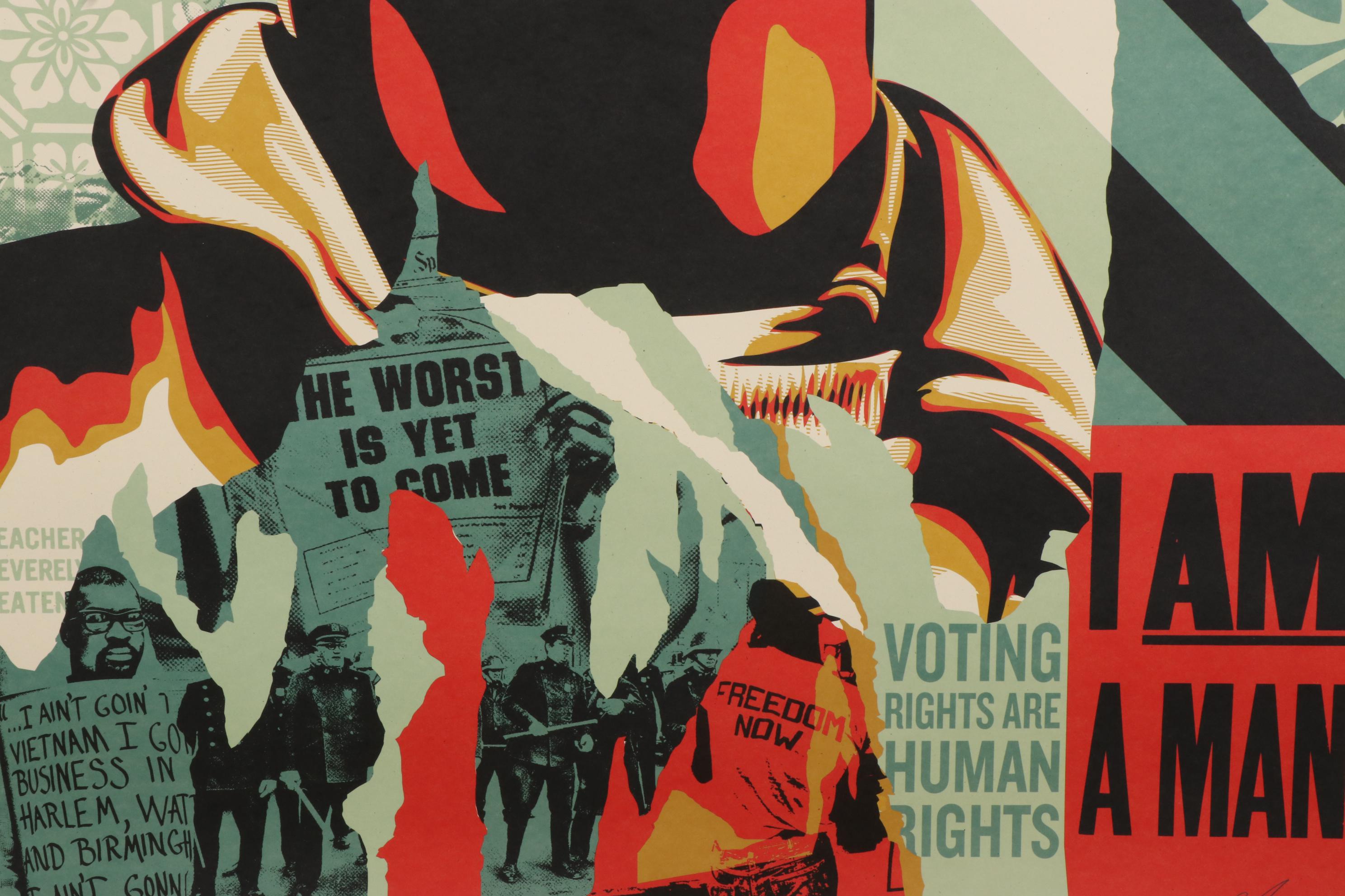 Shepard Fairey Offset Print "Voting Rights Are Human Rights," 2021