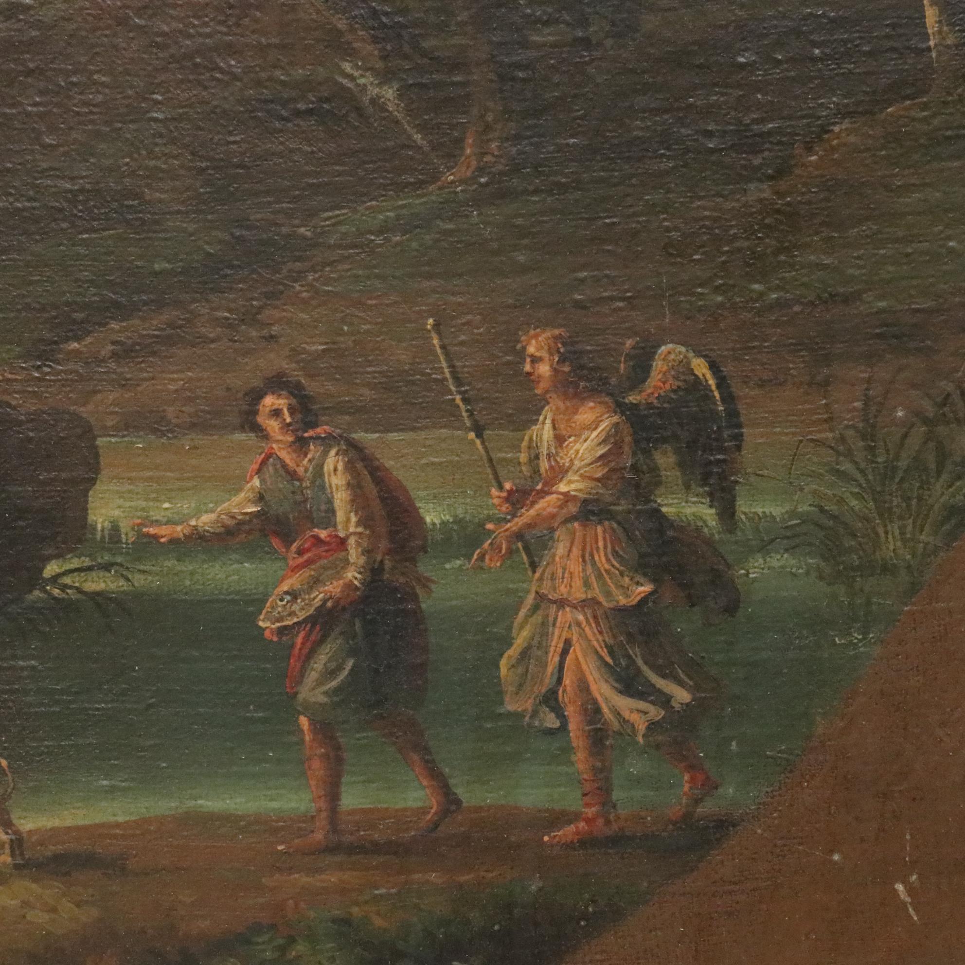 French School Style Allegorical Oil Painting, circa 1800