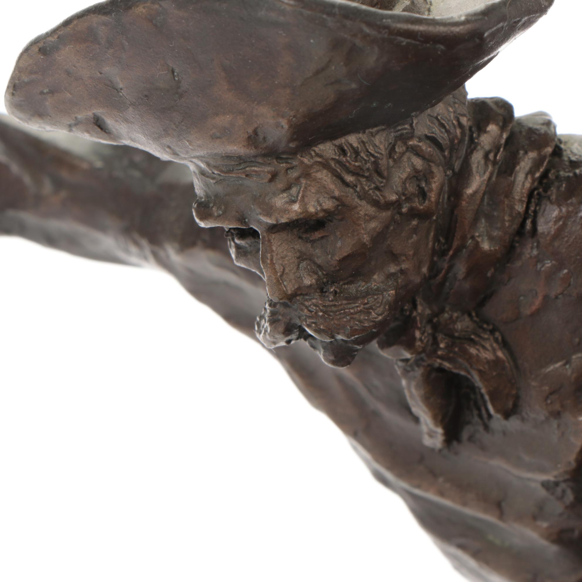 EMI Bronze Sculpture after Frederic Remington "Bronco Buster," 1994