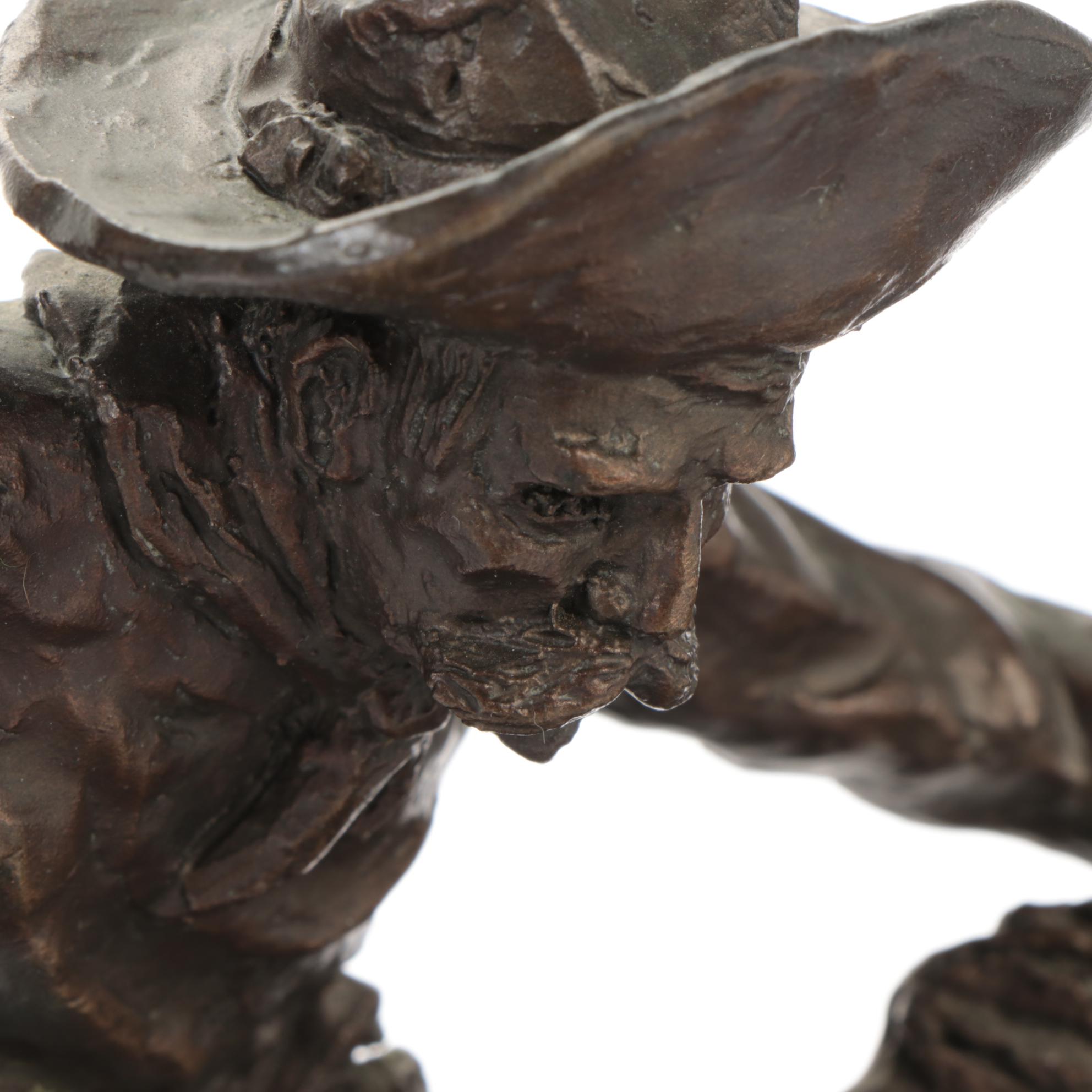 EMI Bronze Sculpture after Frederic Remington "Bronco Buster," 1994