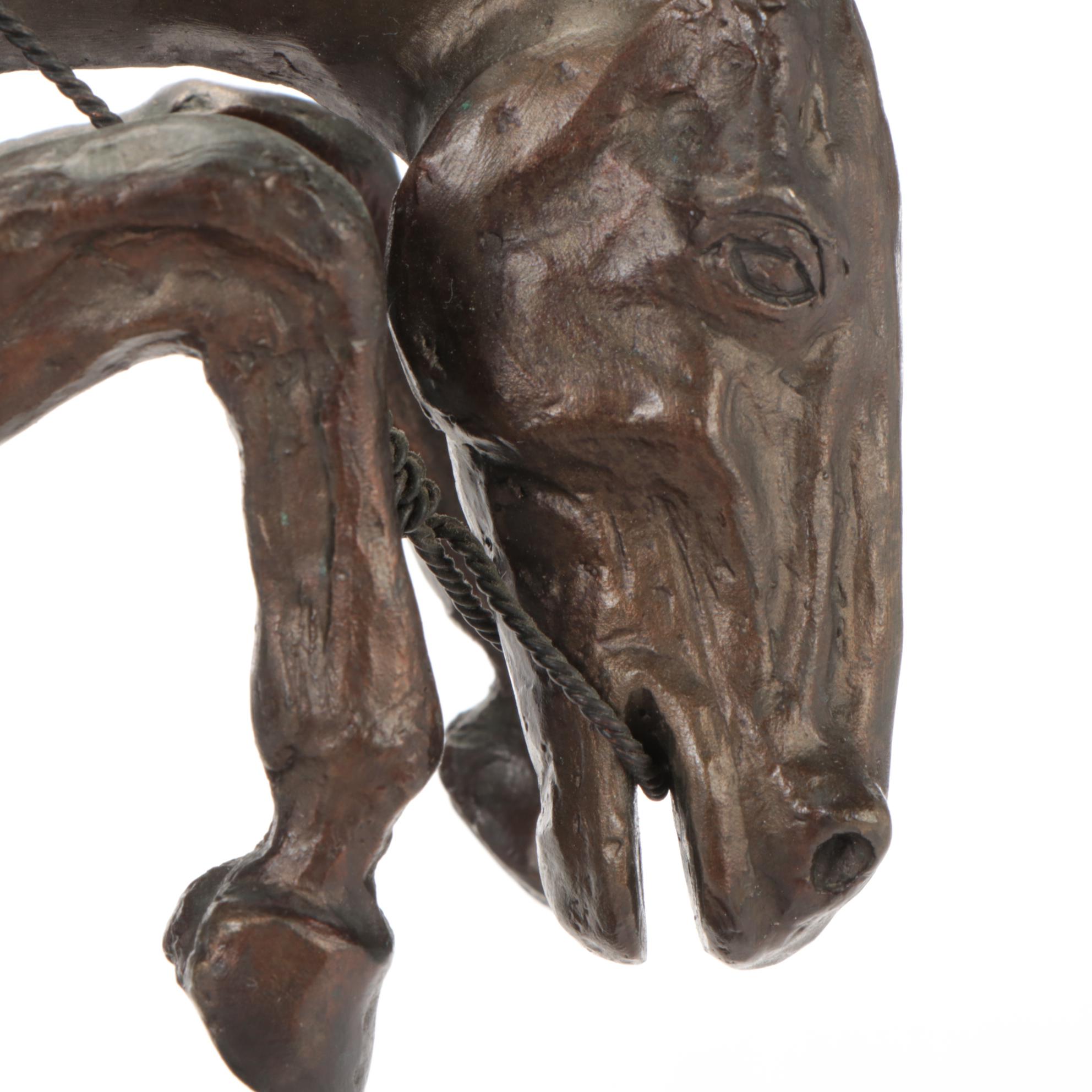 EMI Bronze Sculpture after Frederic Remington "Bronco Buster," 1994