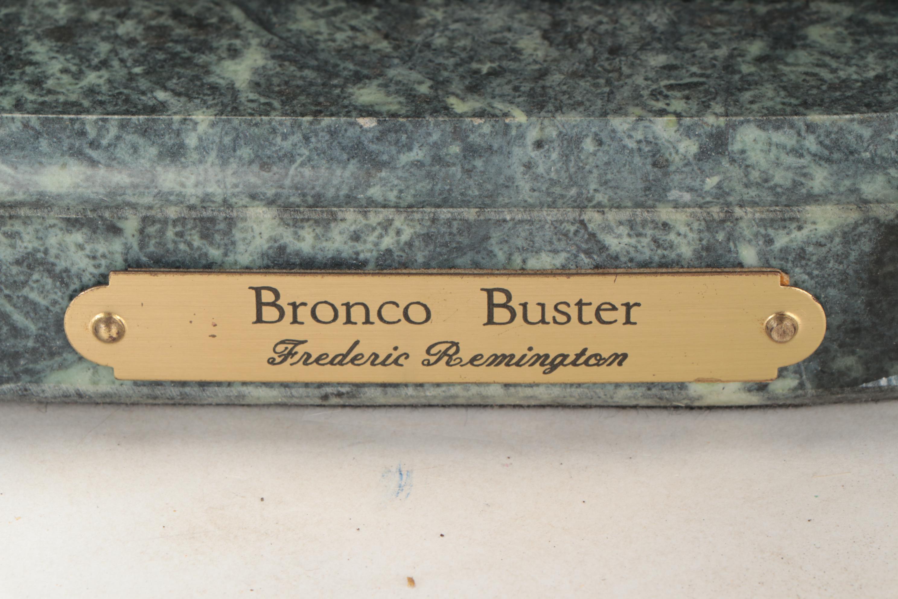 EMI Bronze Sculpture after Frederic Remington "Bronco Buster," 1994
