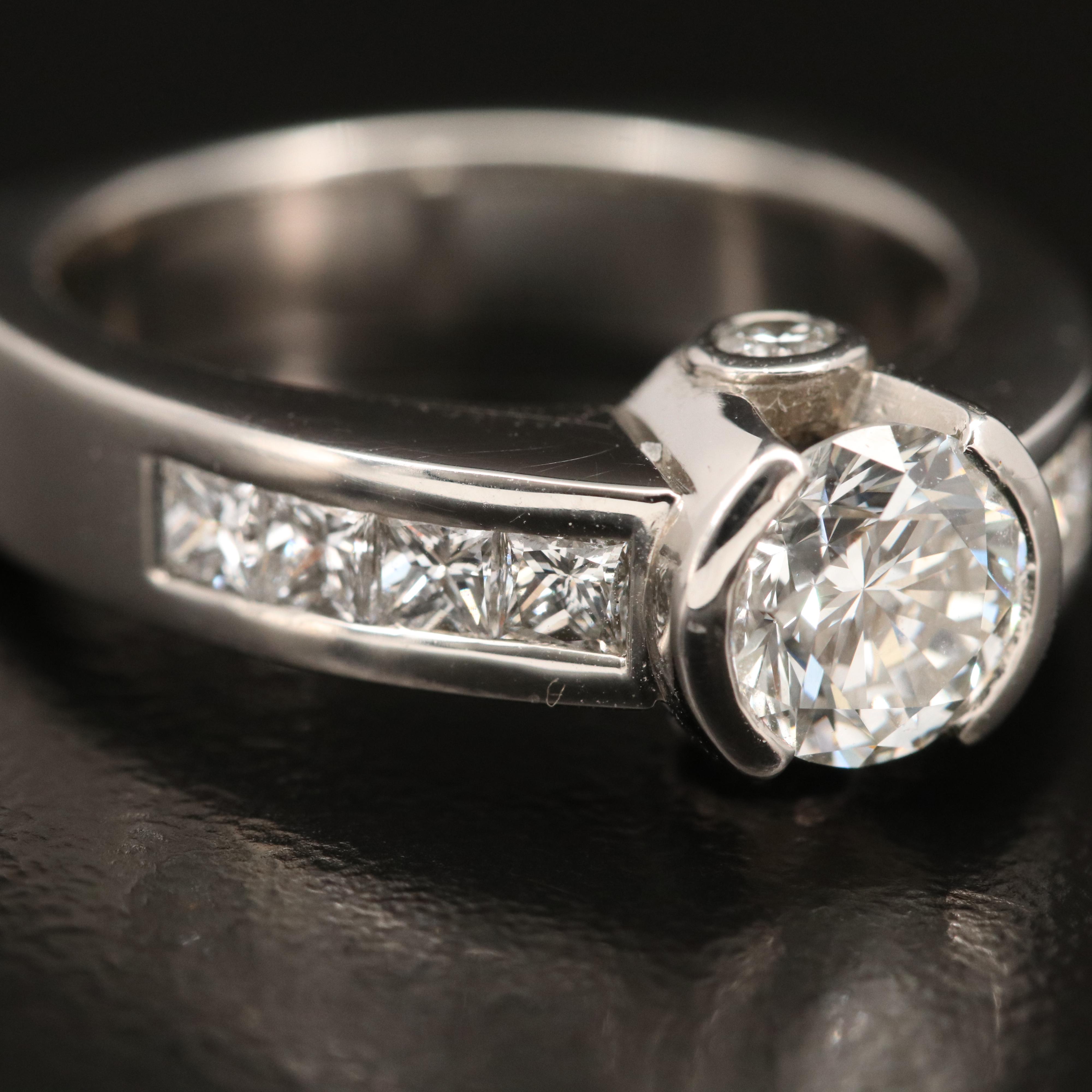 Platinum 1.82 CTW Diamond Ring