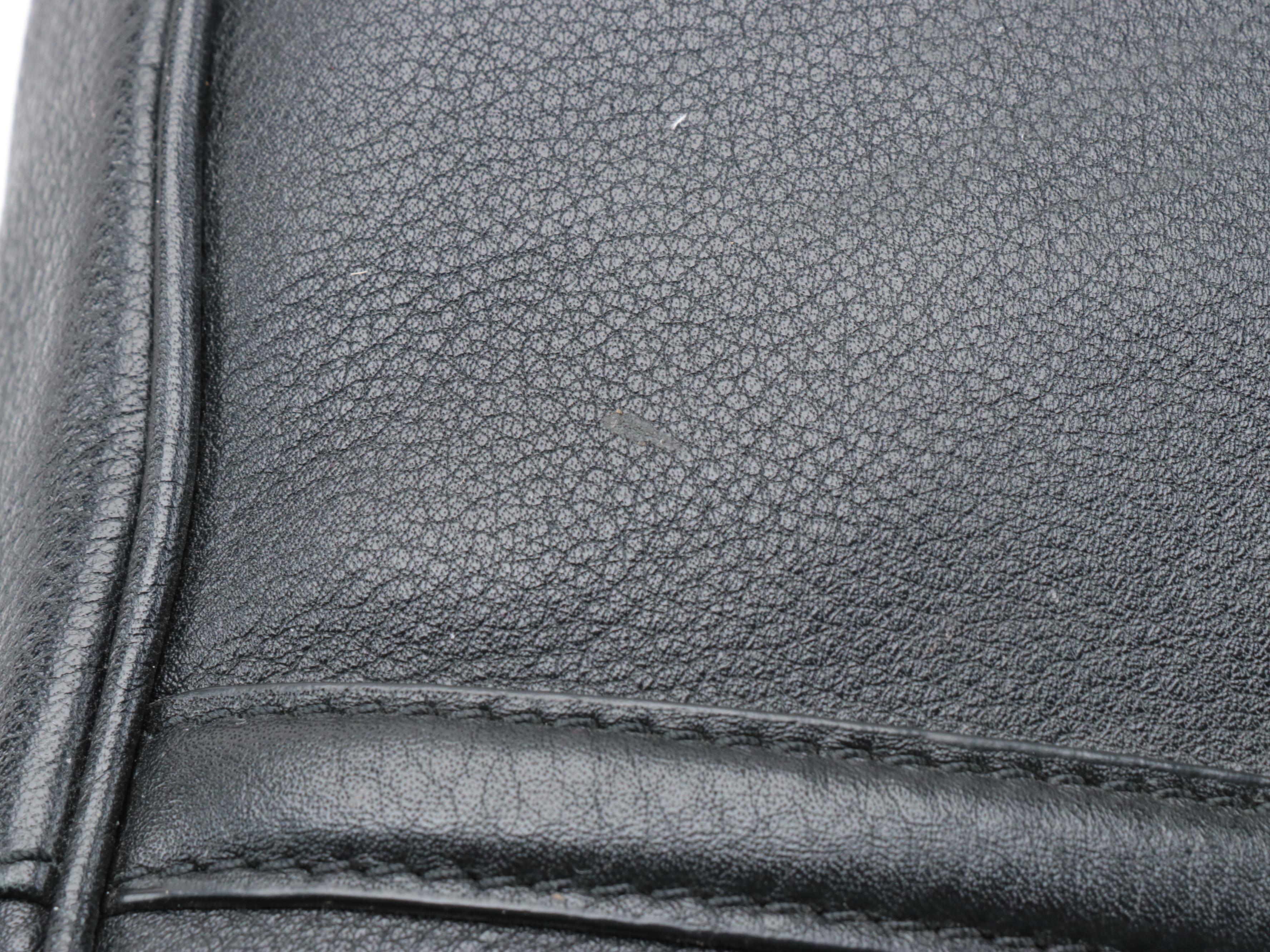 Tory Burch Amanda Foldover Crossbody Bag in Black Grained Leather