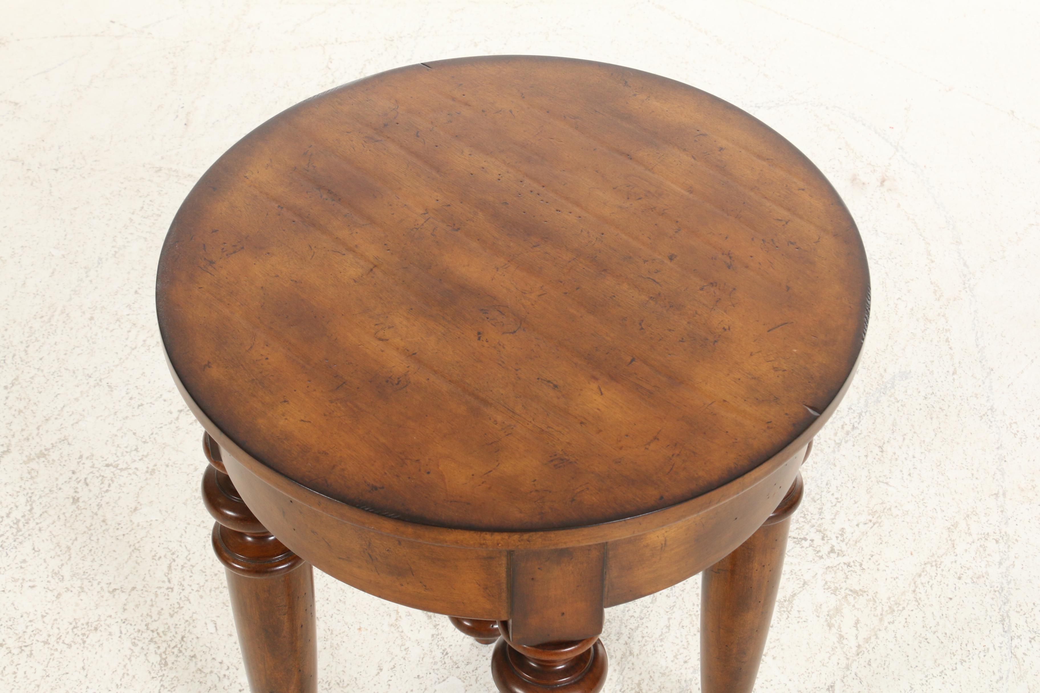 Samson International ThreeTier Wood Side Table and Round End Table EBTH