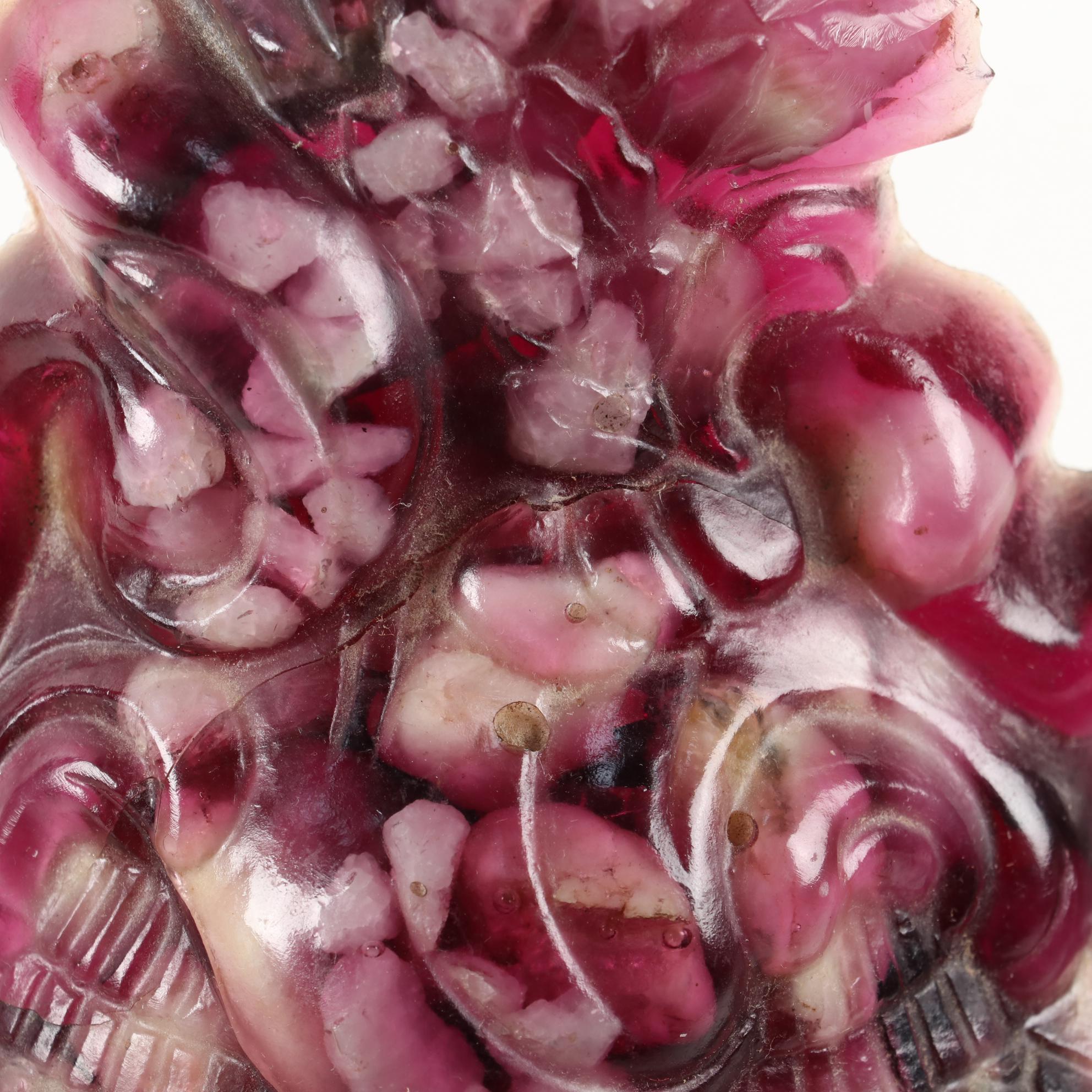 Lanshire Cast Resin and Pebble "Vomit Art" Electric Clock, circa 1960s