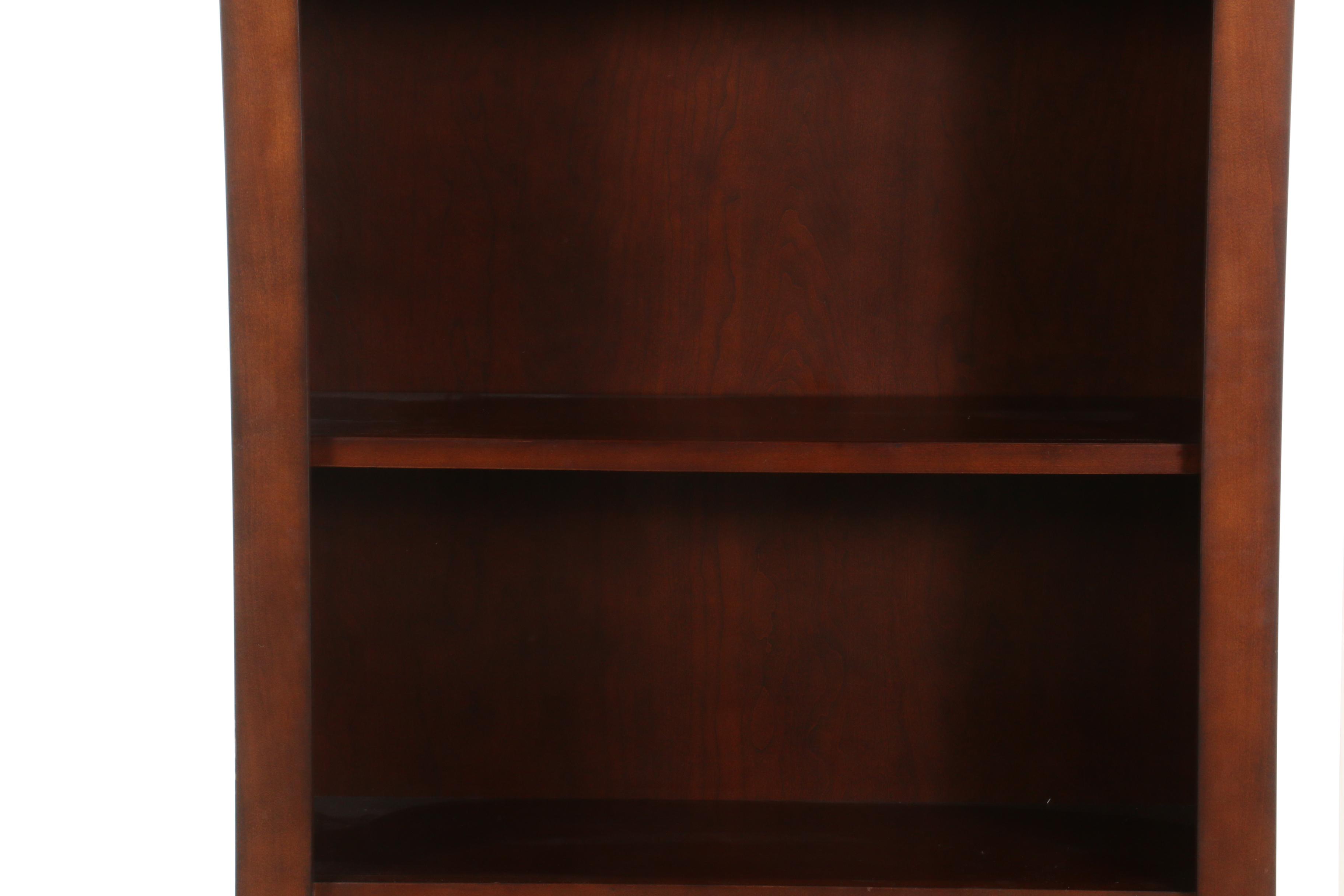 Pair of Aspenhome "Chateau de Vin" Cherry-Stained Bookcases