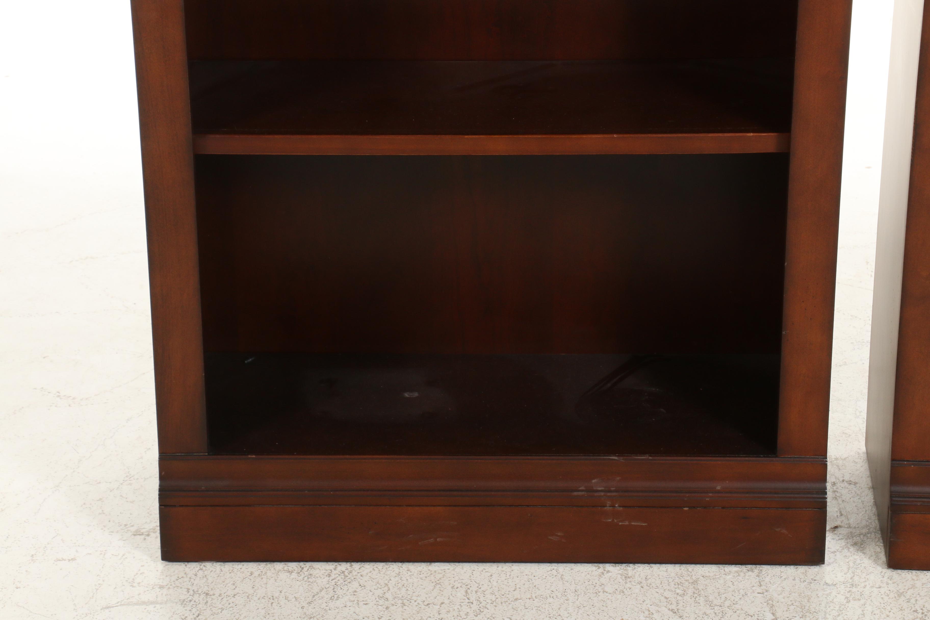 Pair of Aspenhome "Chateau de Vin" Cherry-Stained Bookcases