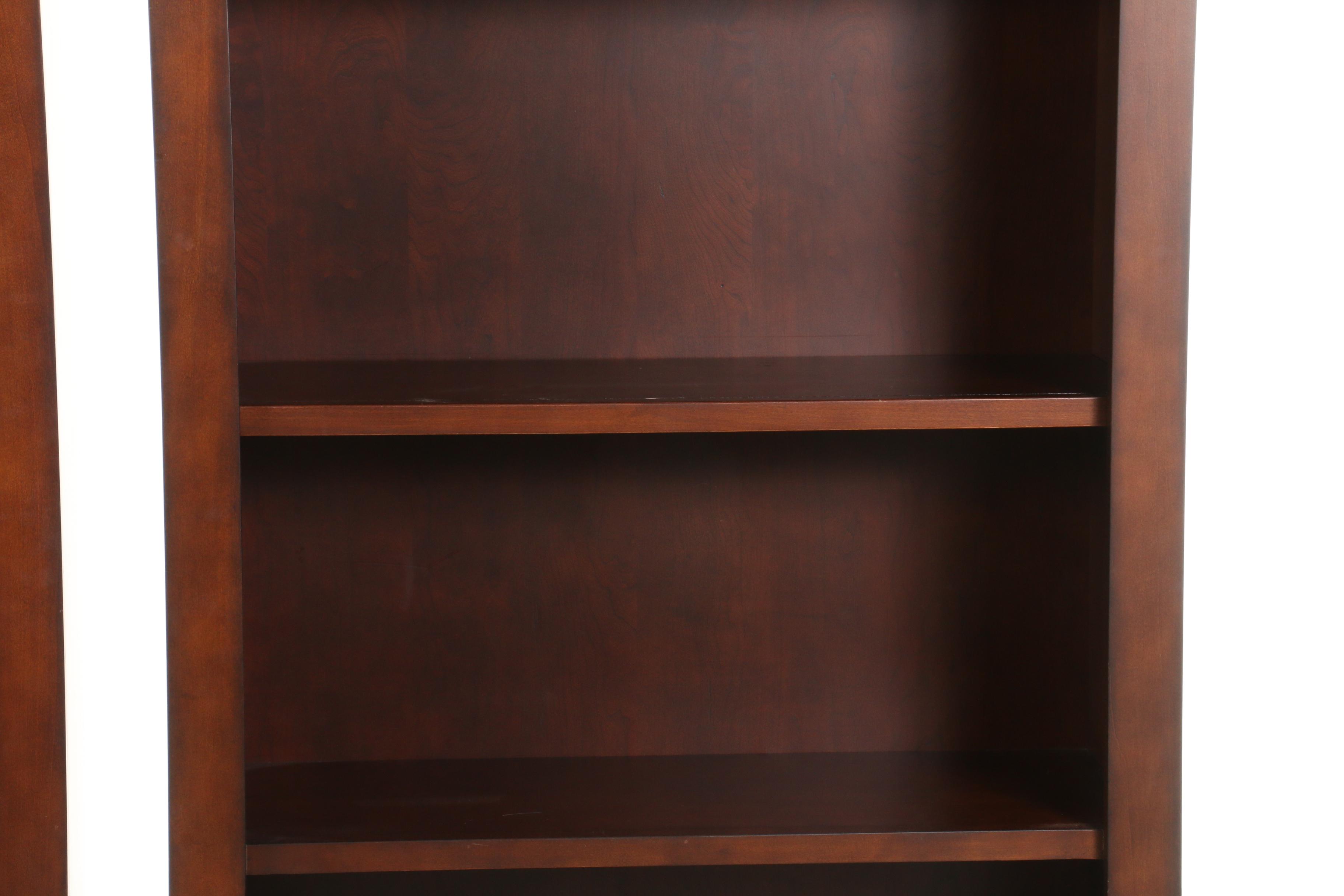 Pair of Aspenhome "Chateau de Vin" Cherry-Stained Bookcases