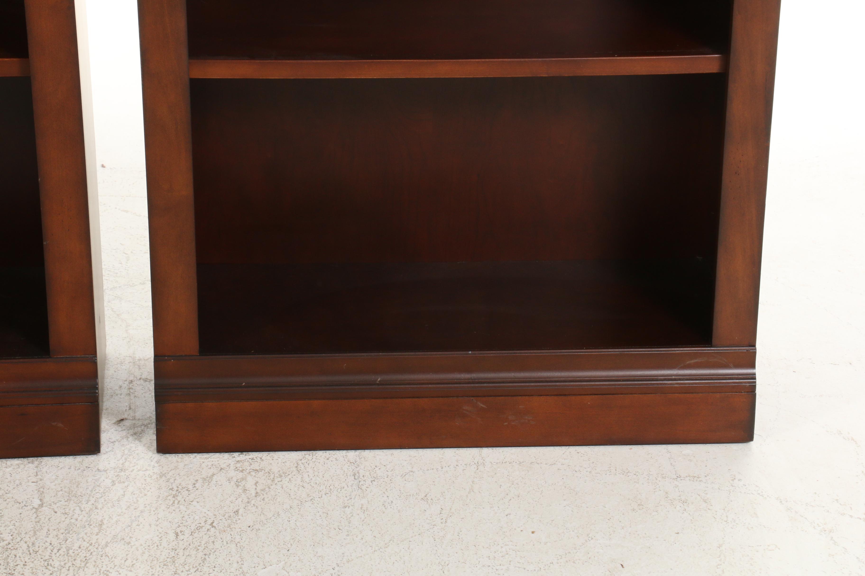 Pair of Aspenhome "Chateau de Vin" Cherry-Stained Bookcases