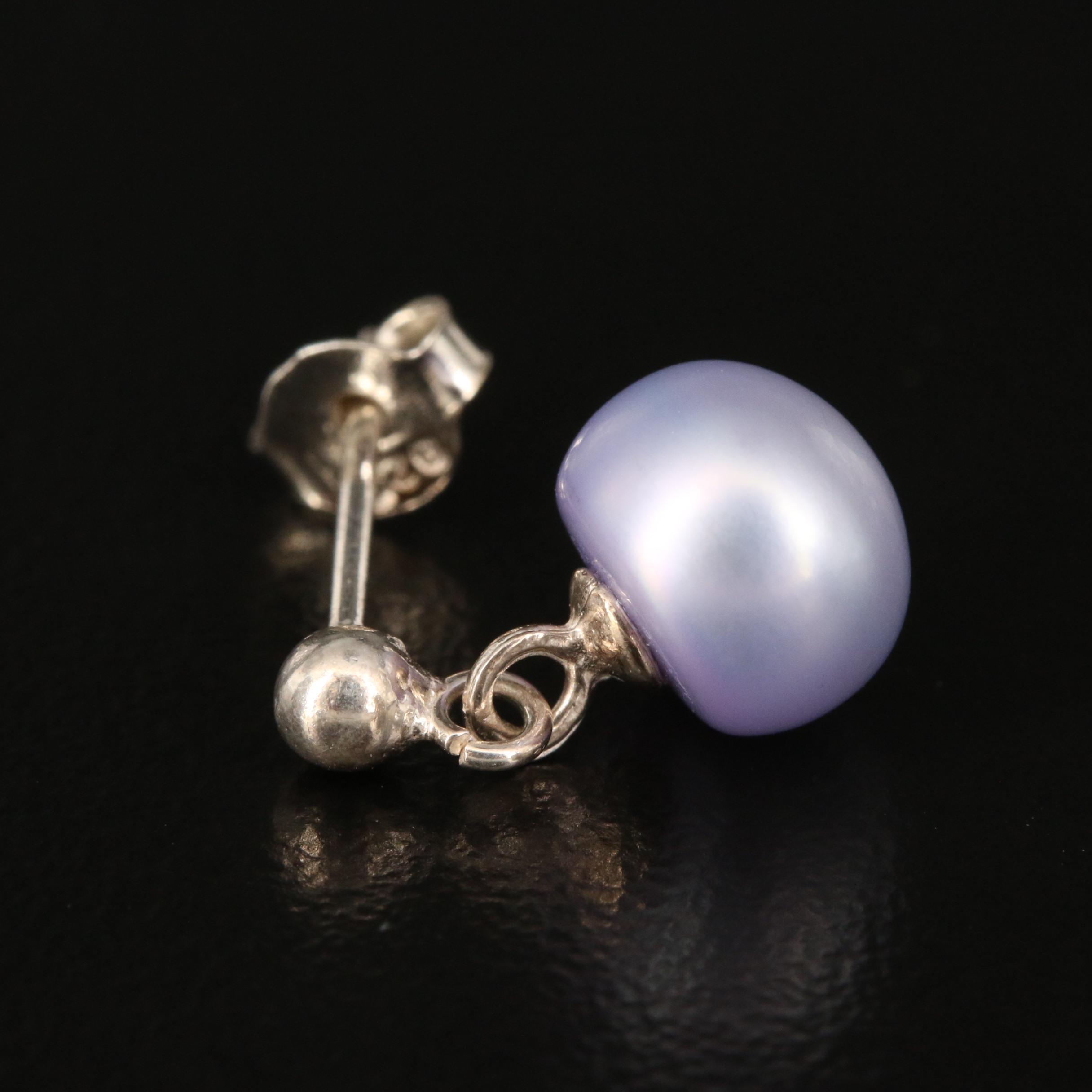 Pearl Bracelet and Earring Set with Sterling Components