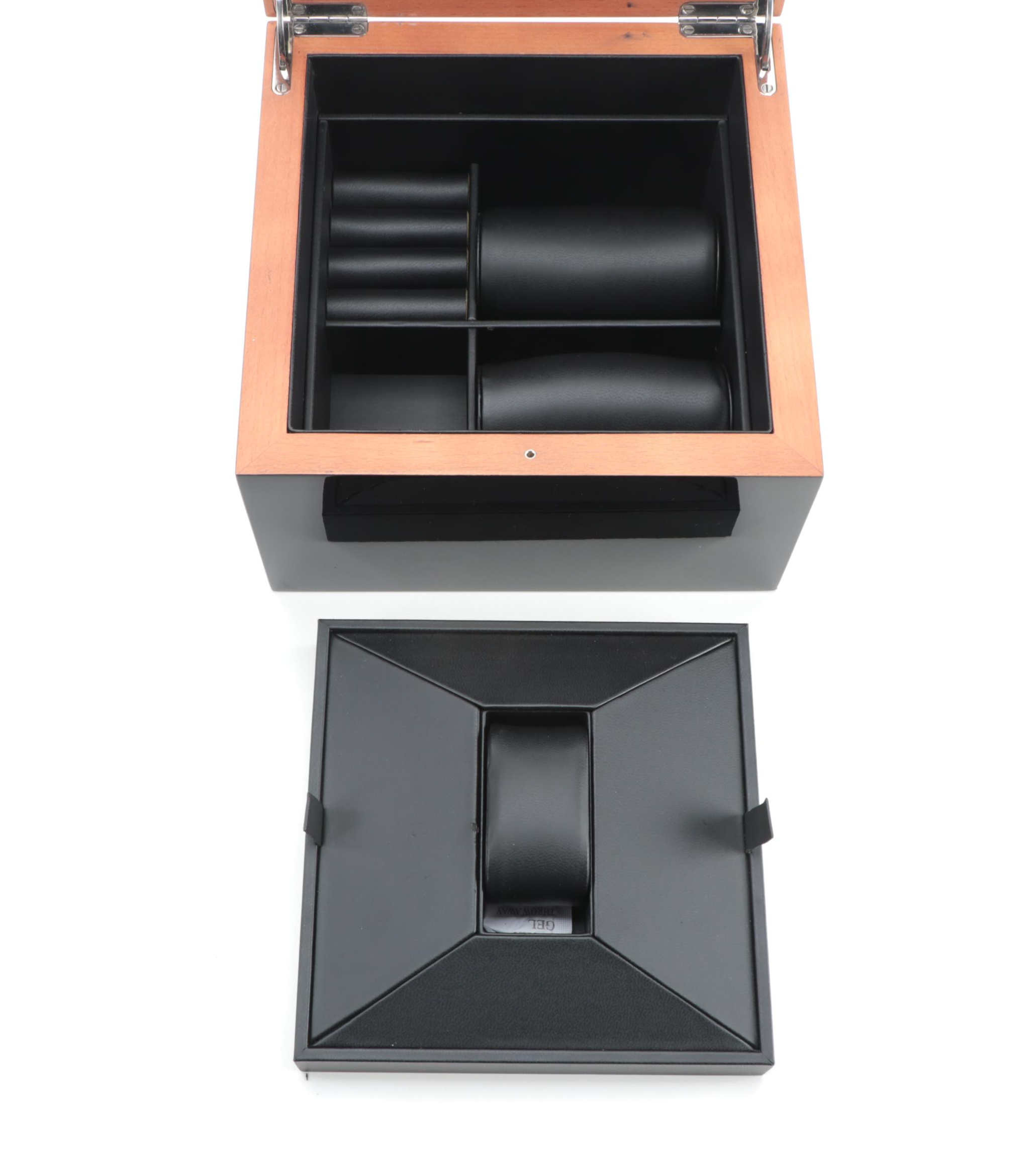 Ingersoll 1892 High Gloss Black Finish Watch Case Jewelry Box