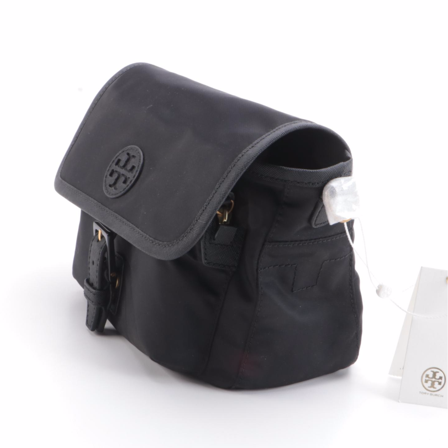 Tory Burch Scout Crossbody Bag in Black Nylon
