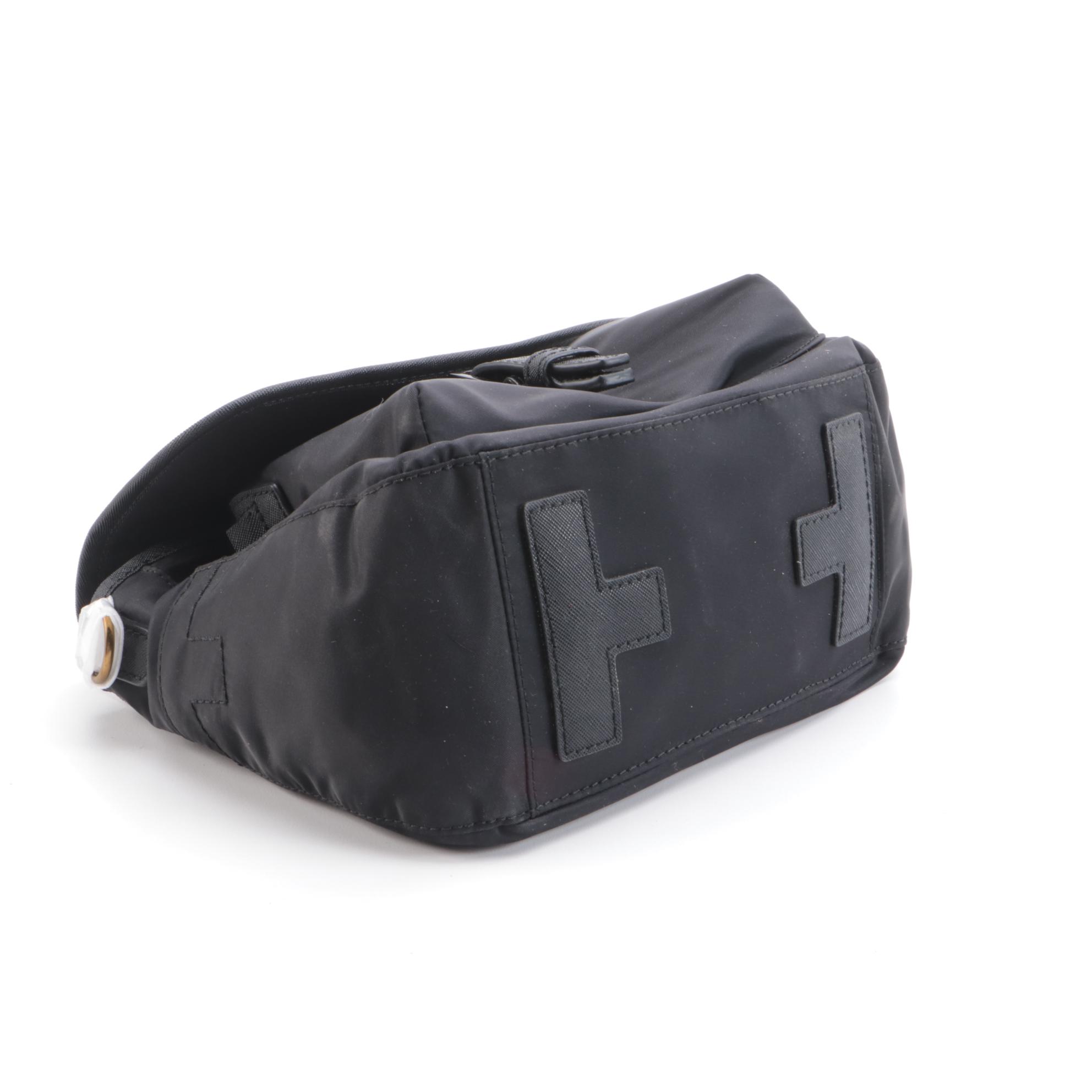 Tory Burch Scout Crossbody Bag in Black Nylon