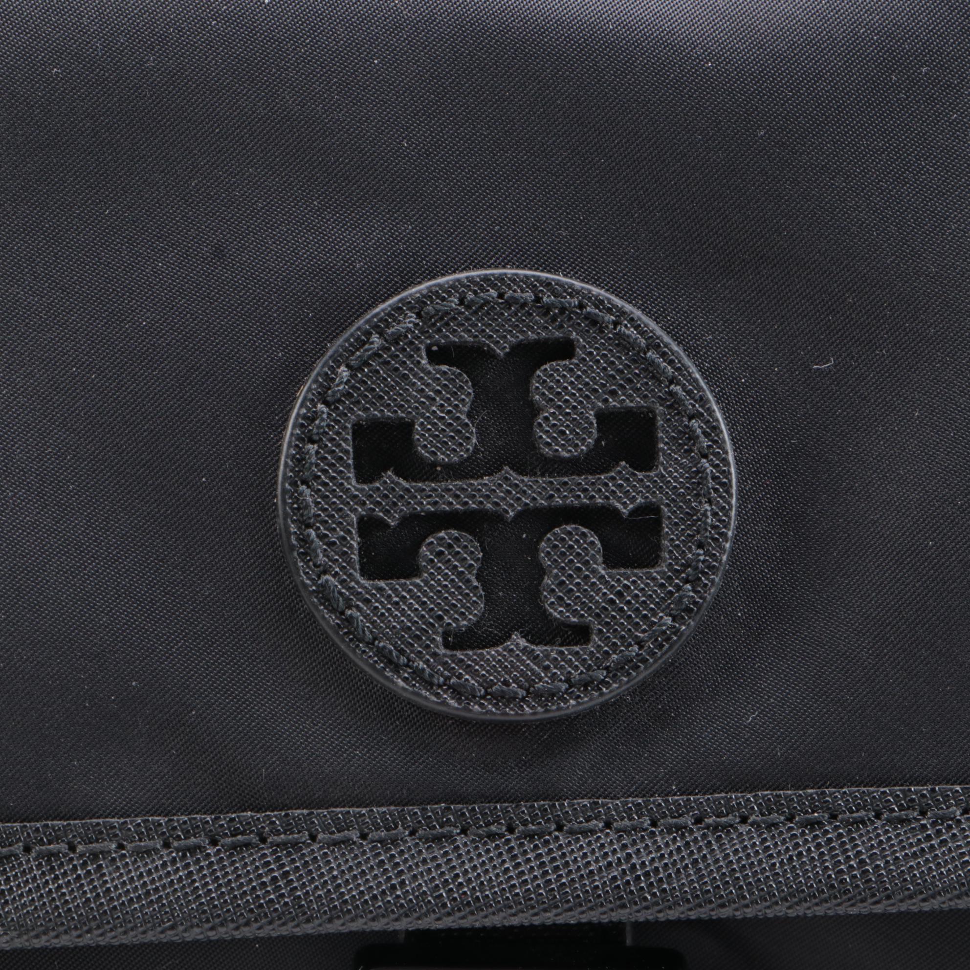Tory Burch Scout Crossbody Bag in Black Nylon