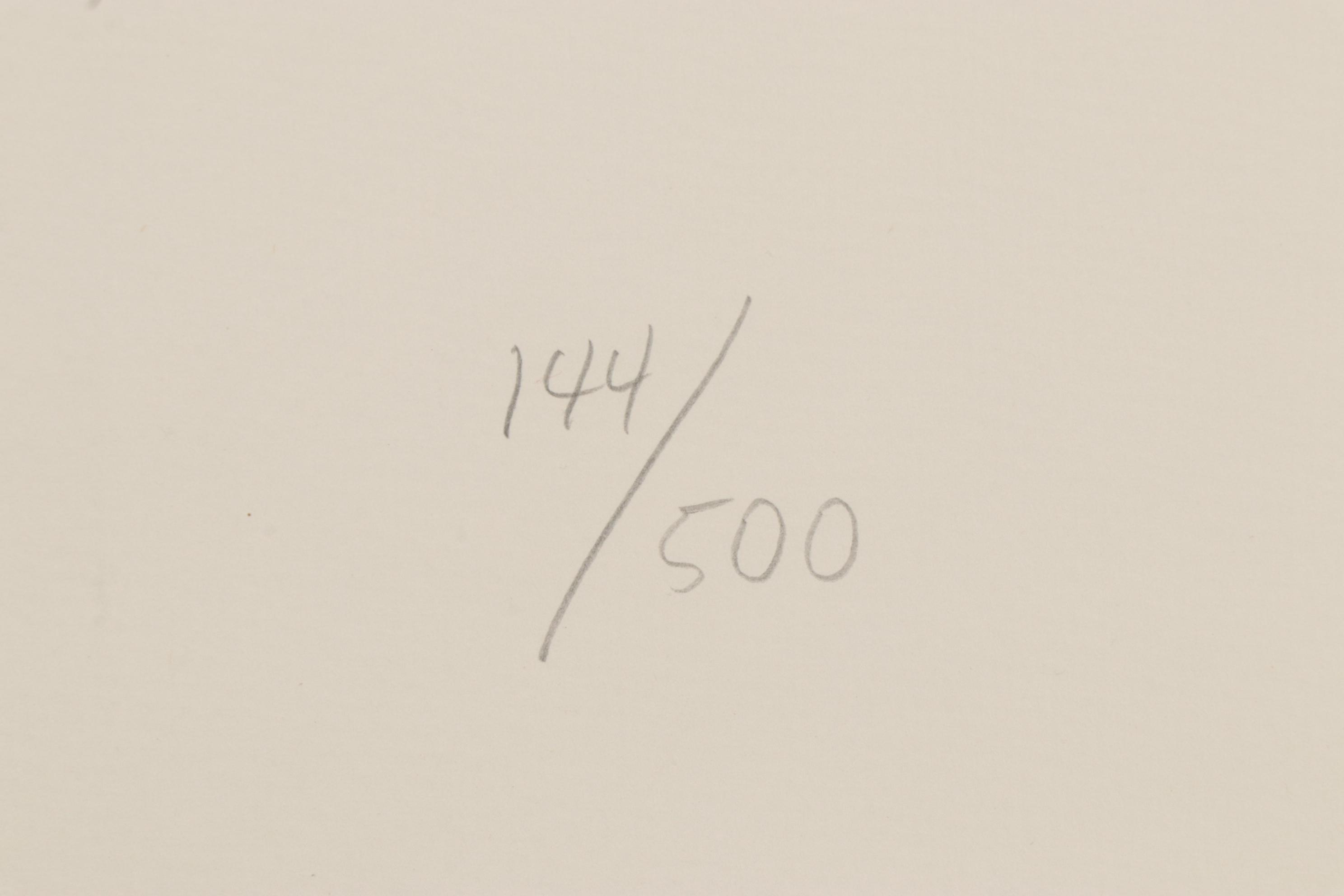 P. Chu Serigraph of Peacock Feather, Late 20th-21st Century