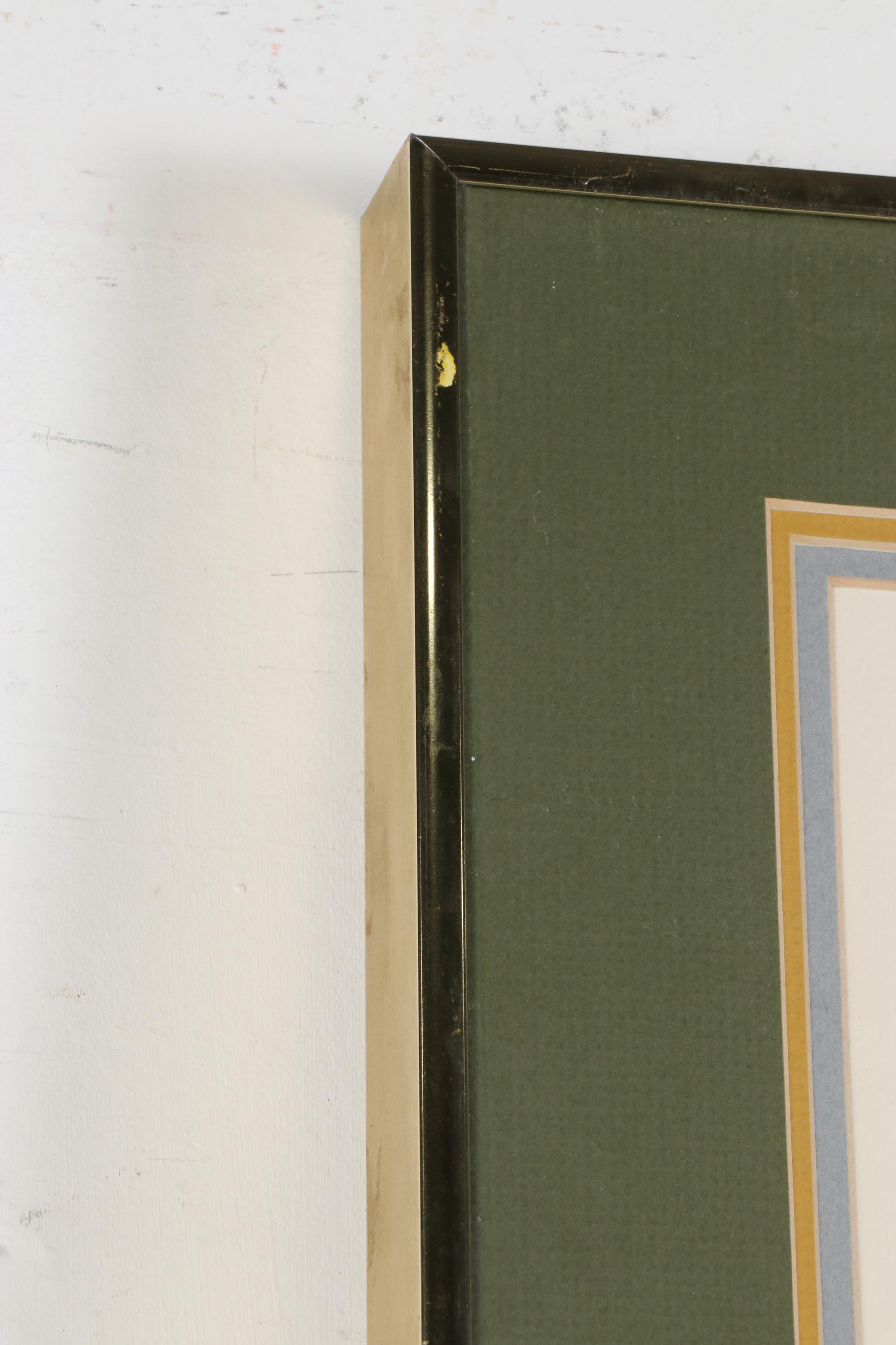 P. Chu Serigraph of Peacock Feather, Late 20th-21st Century