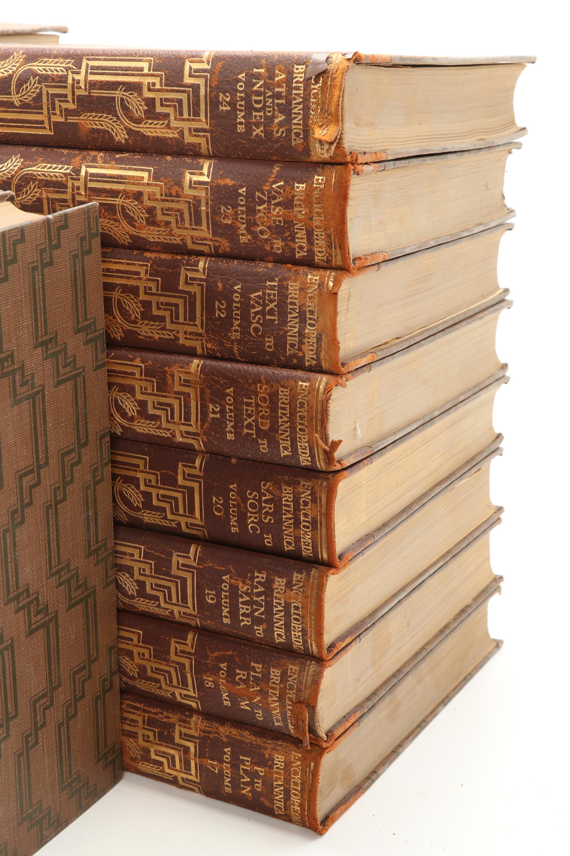 Complete "The Encyclopædia Britannica" Fourteenth Edition Twenty-Four Volume Set