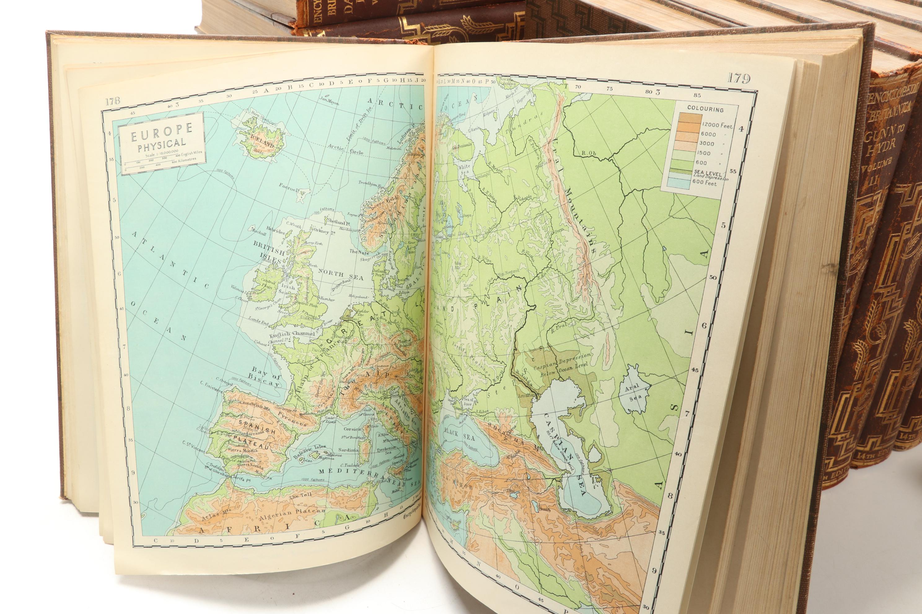 Complete "The Encyclopædia Britannica" Fourteenth Edition Twenty-Four Volume Set