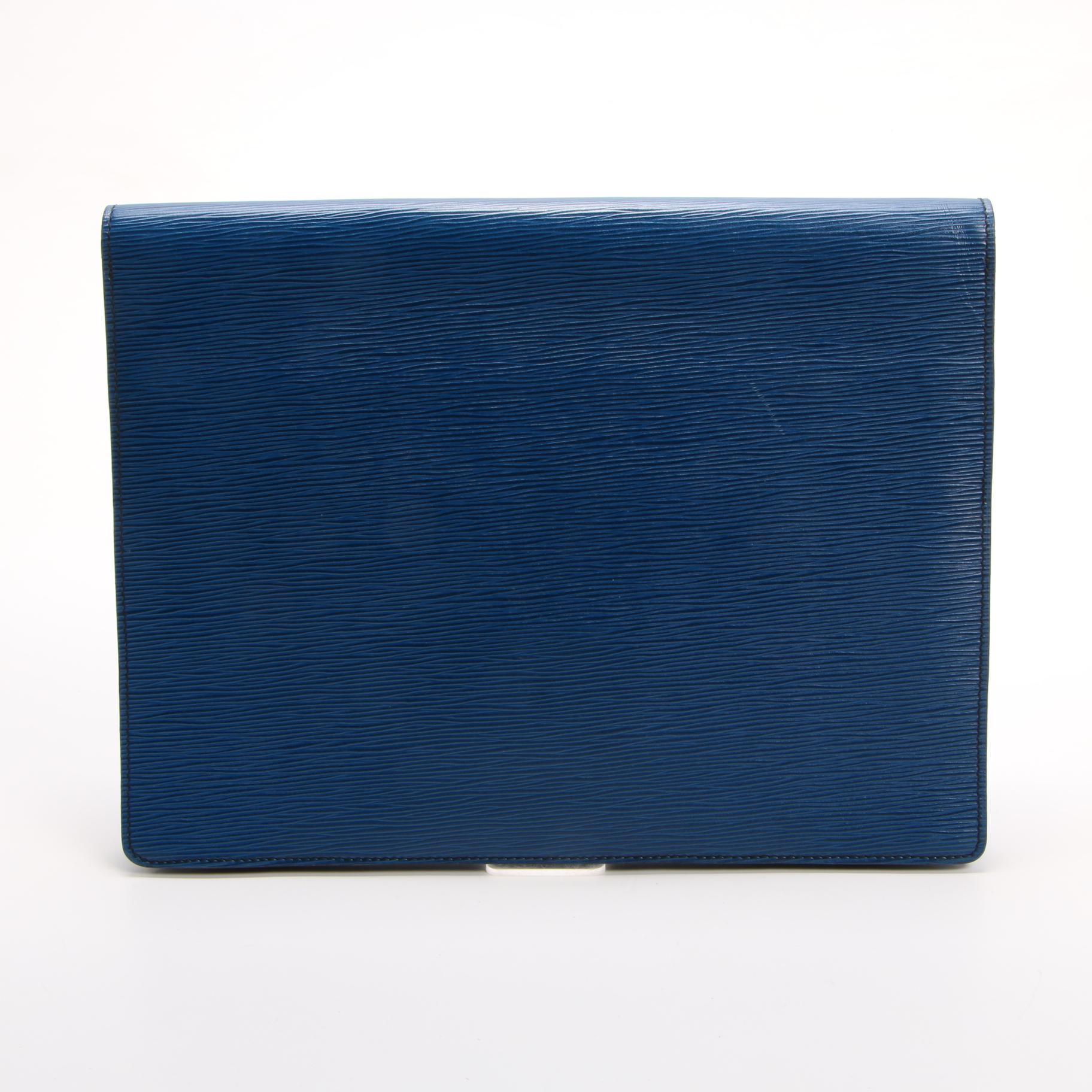 Louis Vuitton Porte Document Senateur in Toledo Blue Epi Leather