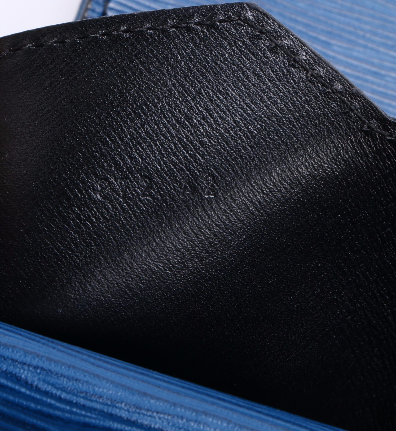 Louis Vuitton Porte Document Senateur in Toledo Blue Epi Leather