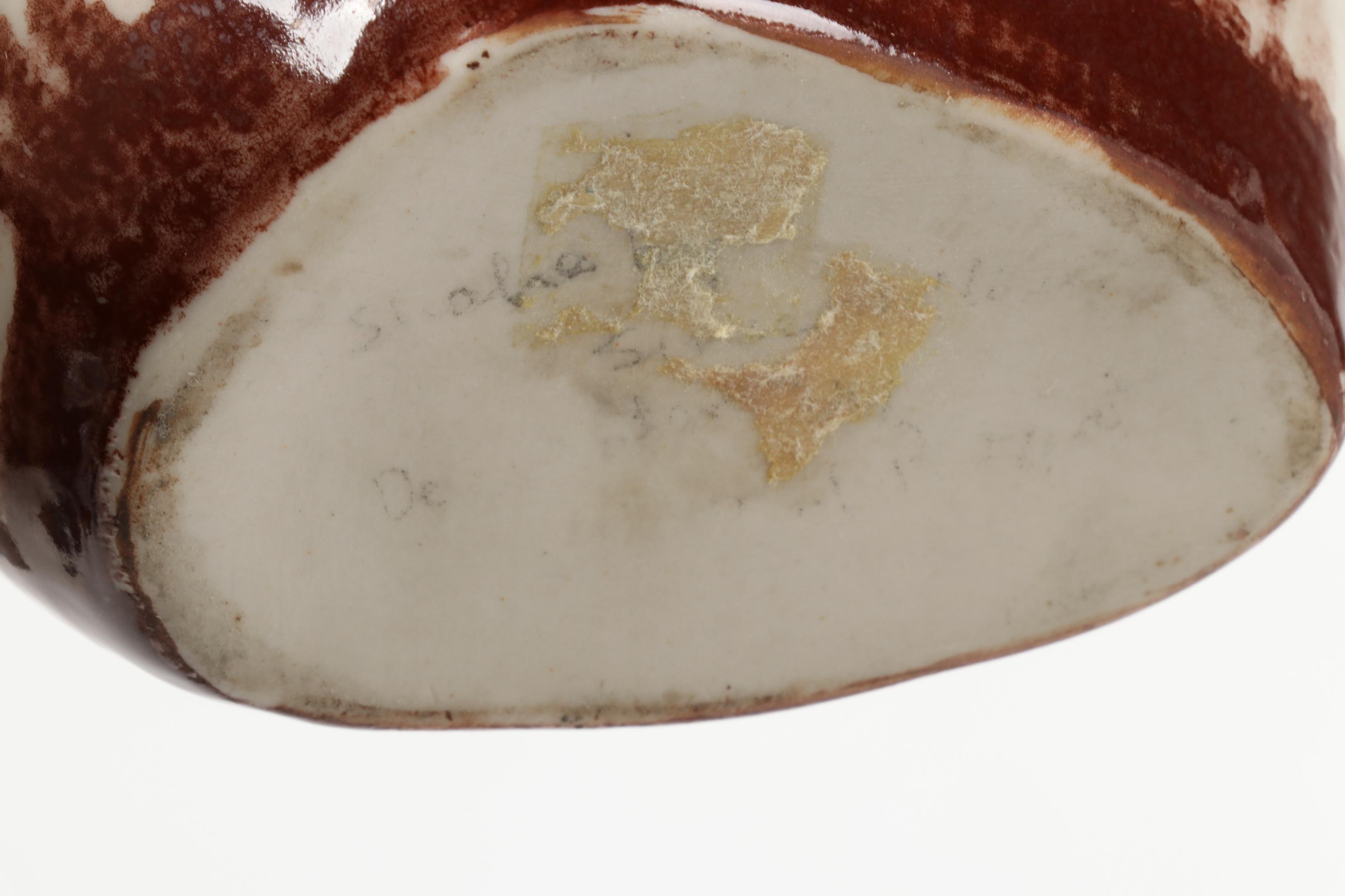 Paul Bogatay Studio Pottery Saki Bottle and Cups, Mid-20th Century