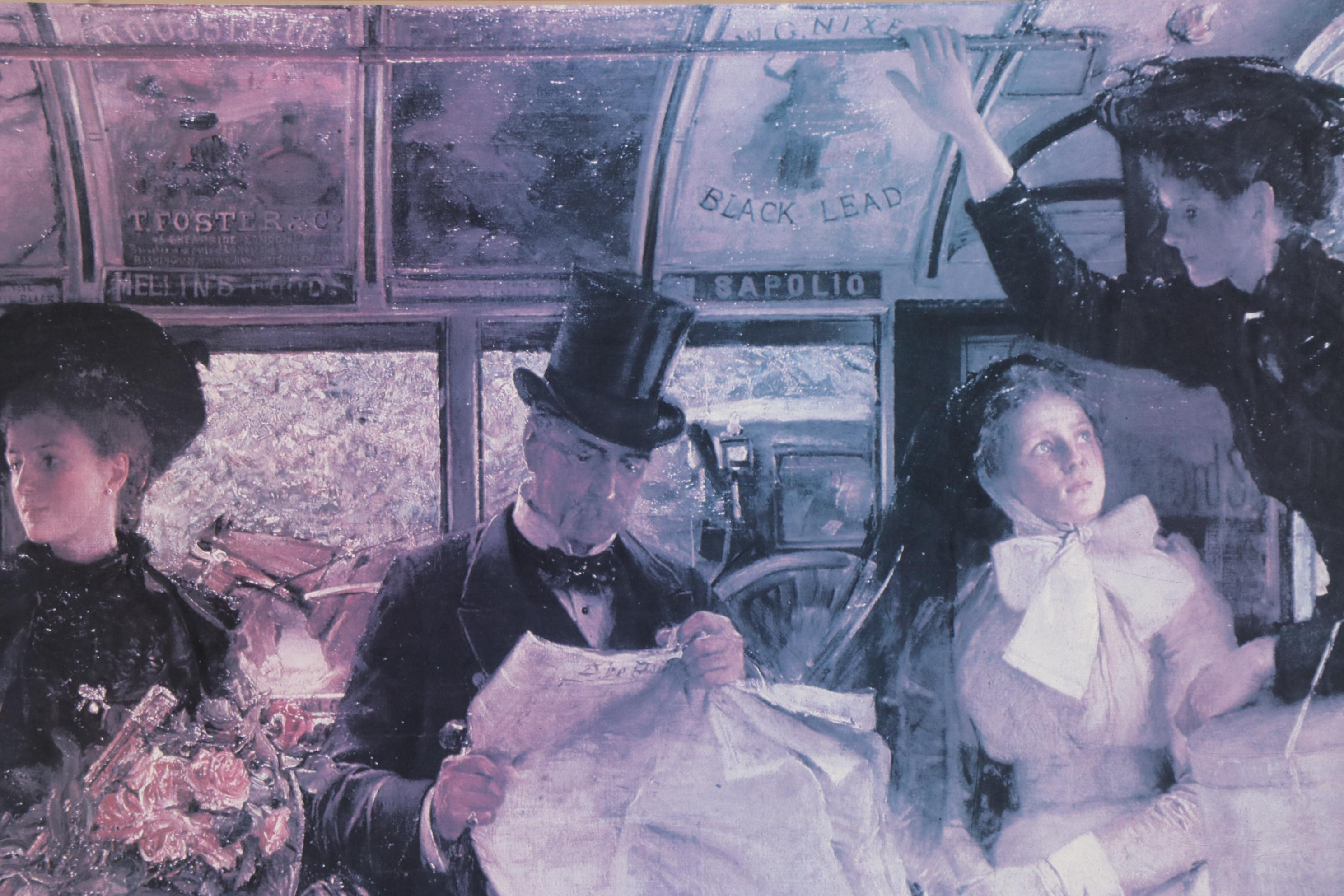 Offset Lithograph after George W. Joy "The Bayswater Omnibus"