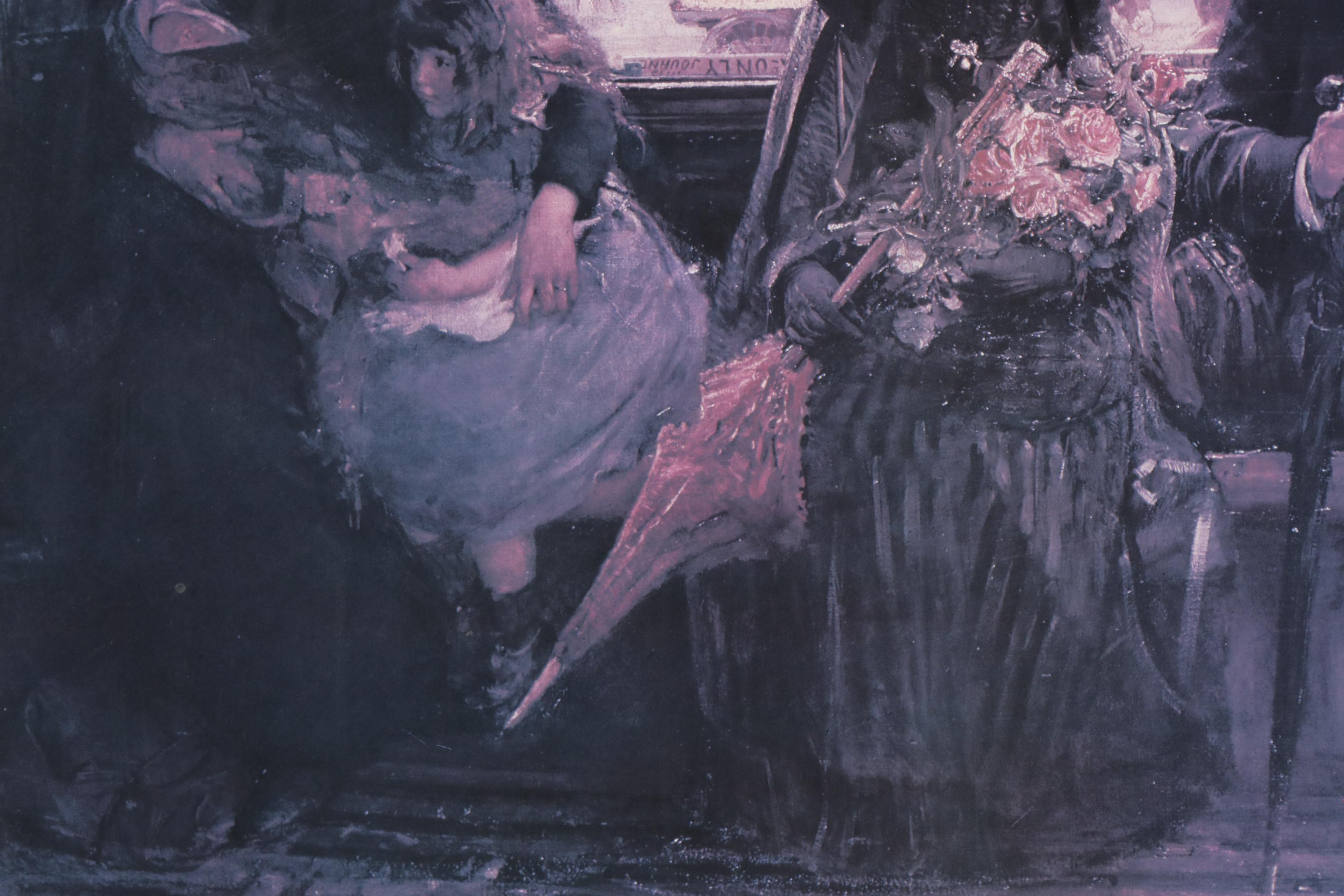 Offset Lithograph after George W. Joy "The Bayswater Omnibus"