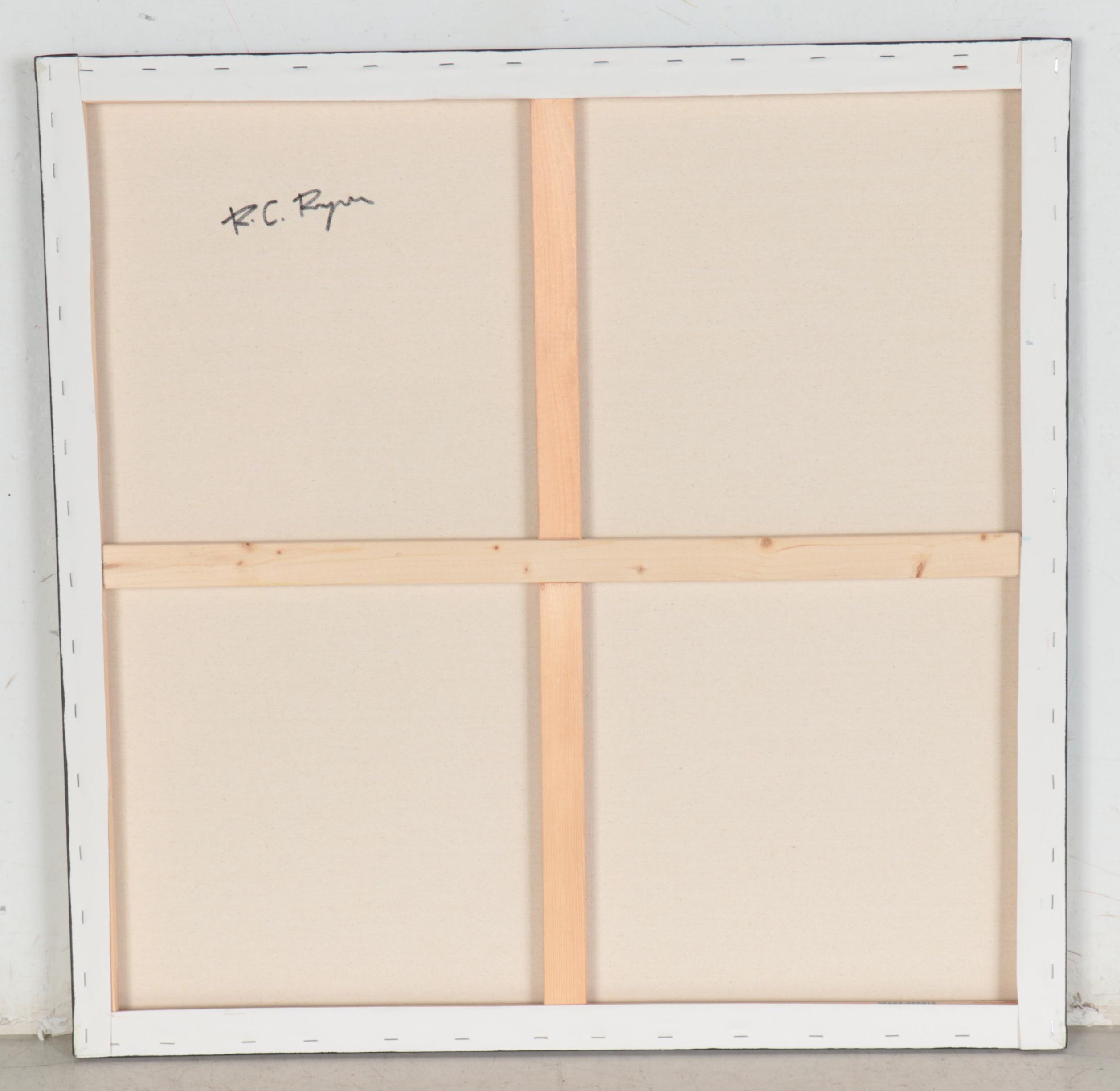 R.C. Raynor Graffiti Style Mixed Media Painting, 21st Century