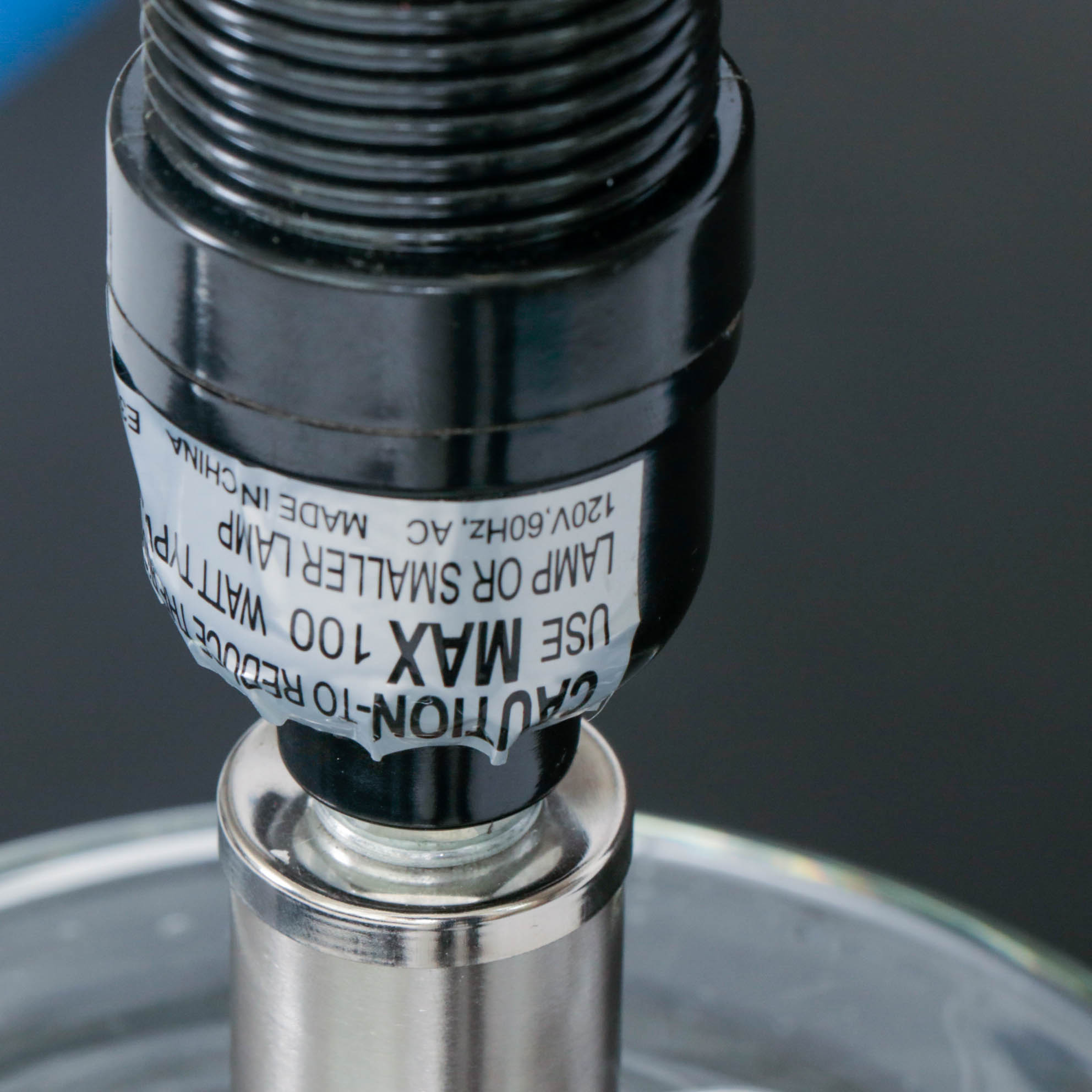 Glass Baluster-Form Table Lamps with Bright White Drum Shades