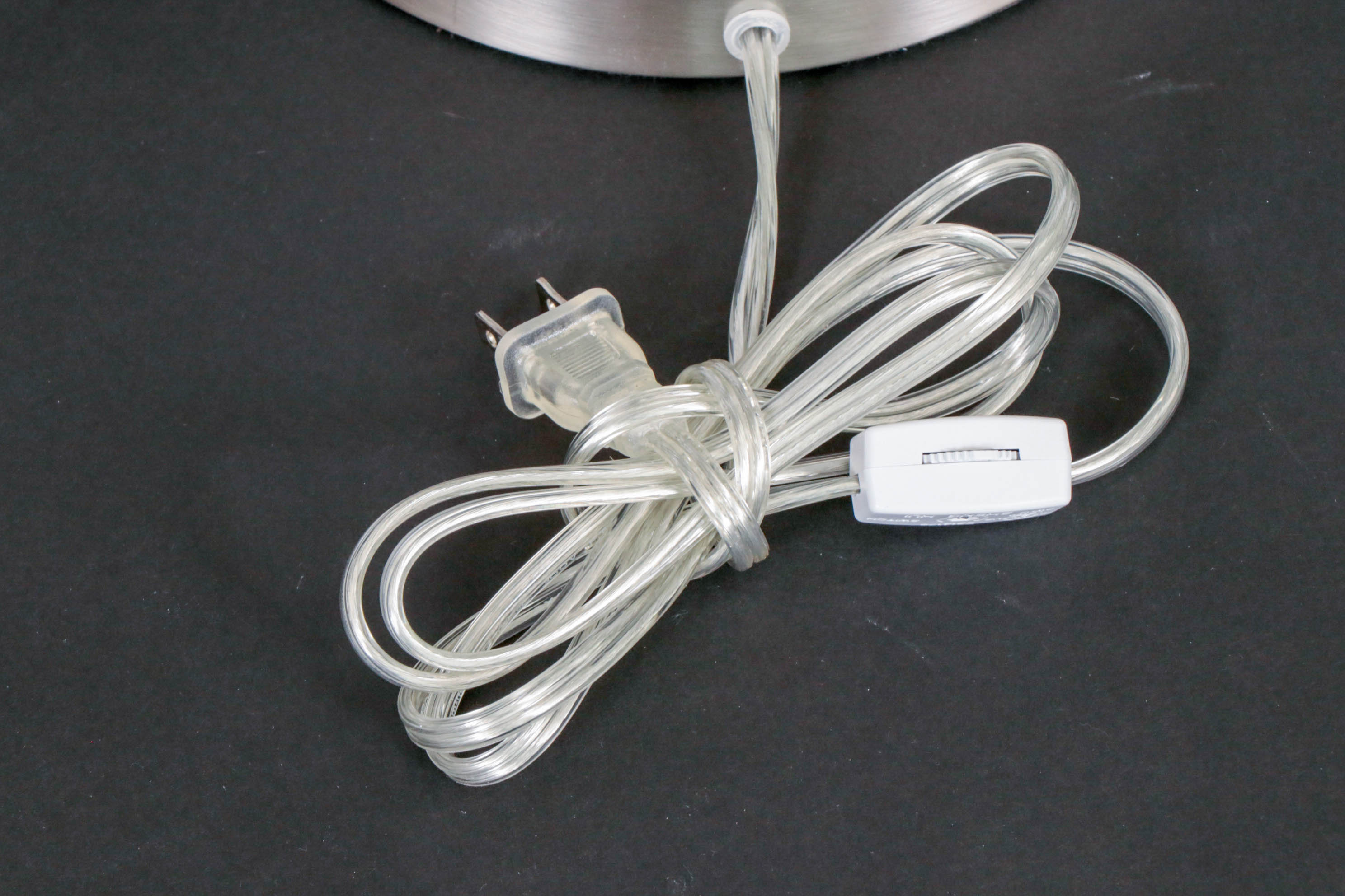 Glass Baluster-Form Table Lamps with Bright White Drum Shades