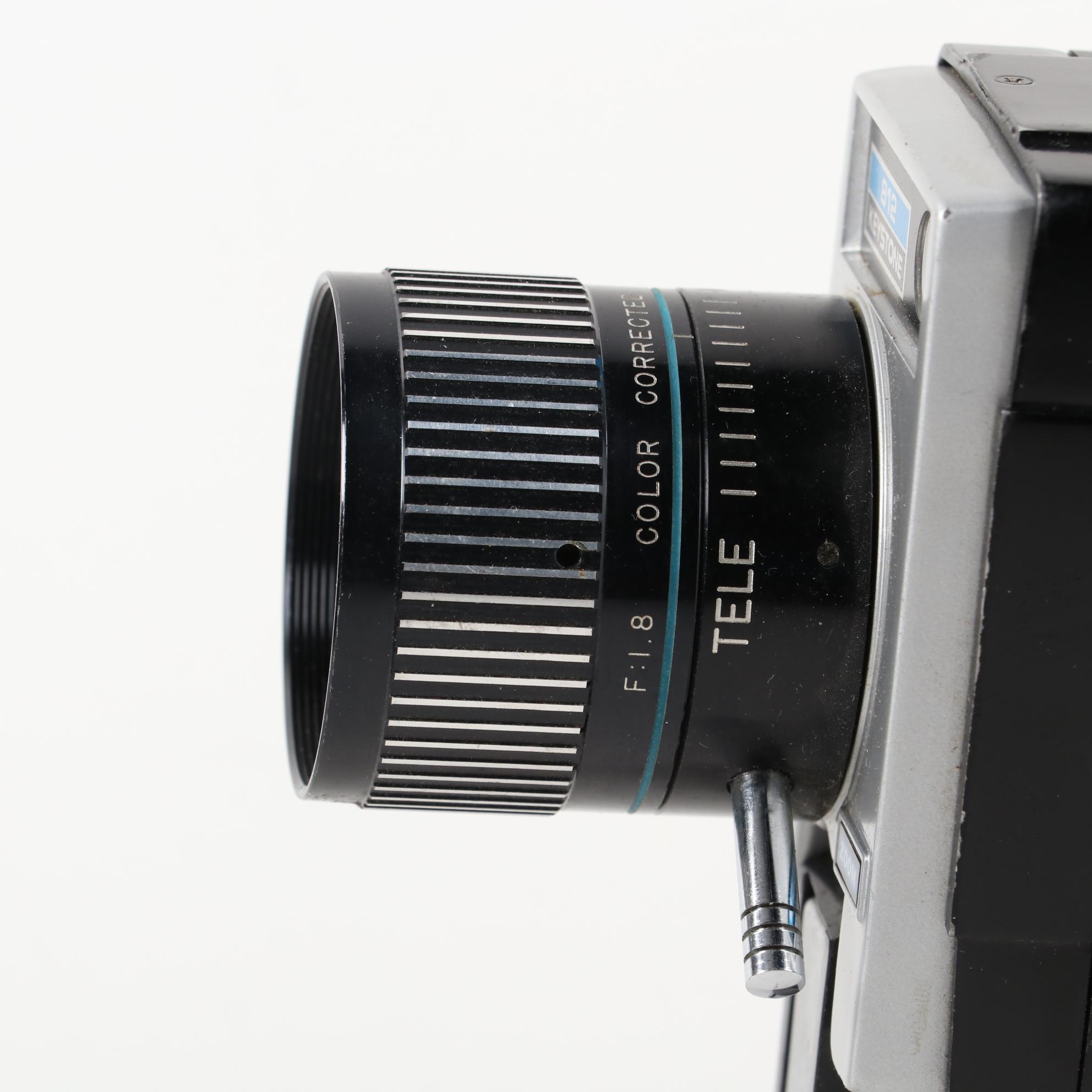 "Moviematic" and "TLX Electric Eye" Movie Cameras with "Sun Gun" Movie Light